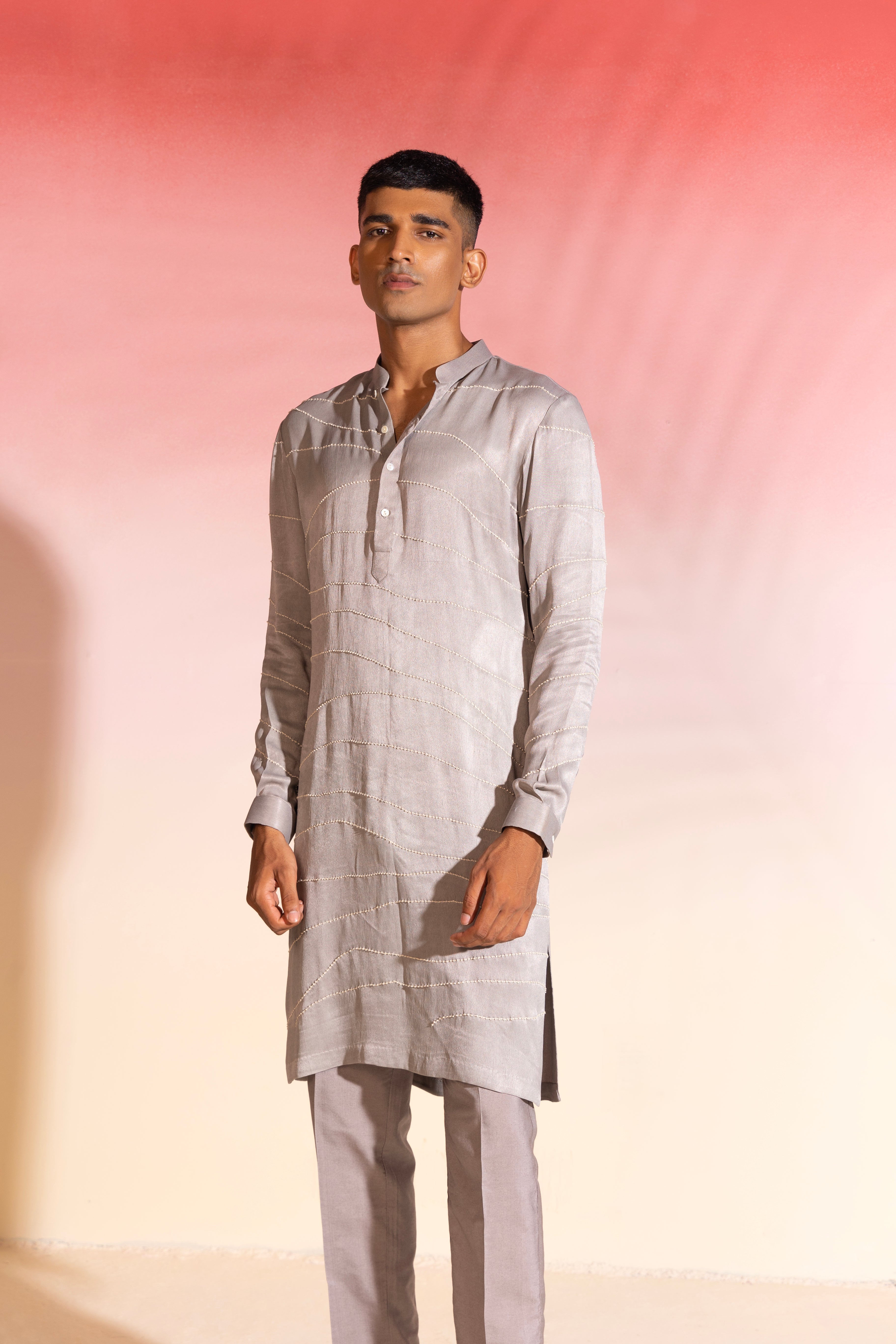 Flow Embroidered Kurta