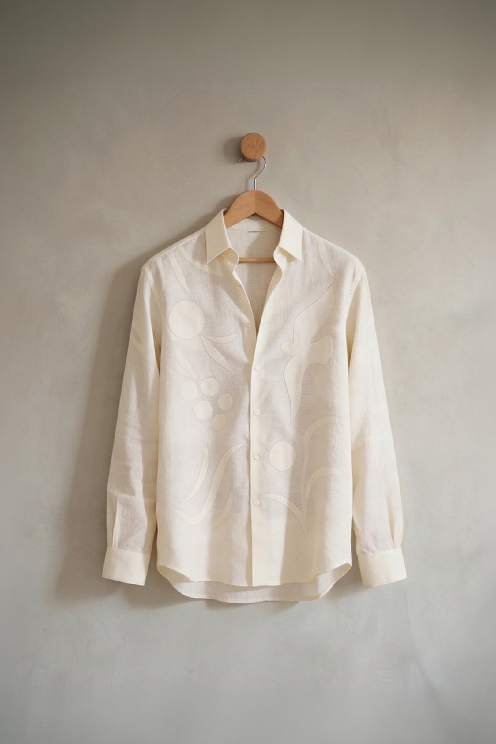 Alabaster Cotton-linen Shirt