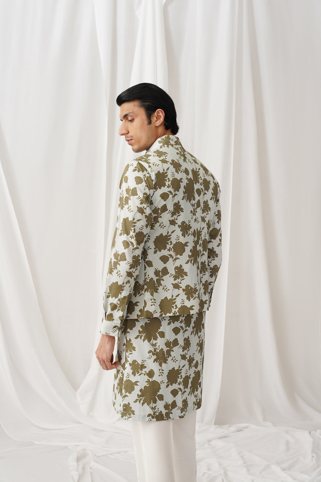 Motif Kurta-Nehru Set