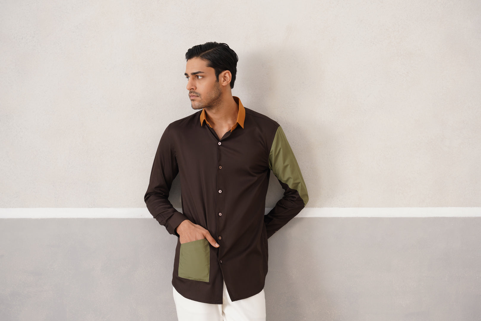 ABSTRACT SAFARI SHIRT