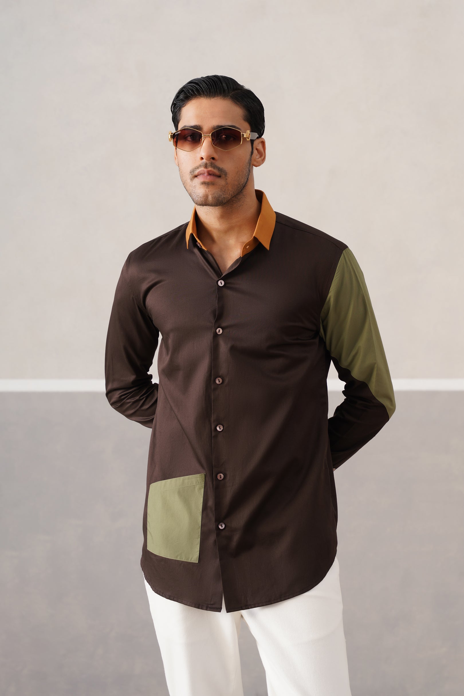 ABSTRACT SAFARI SHIRT