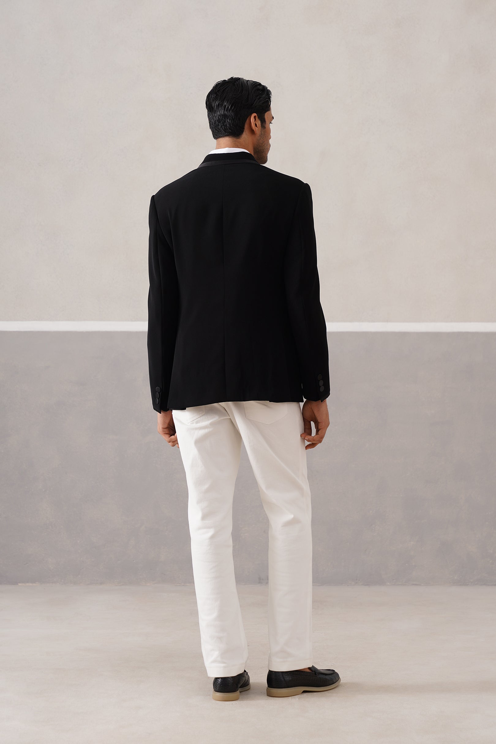 Black Piping Blazer