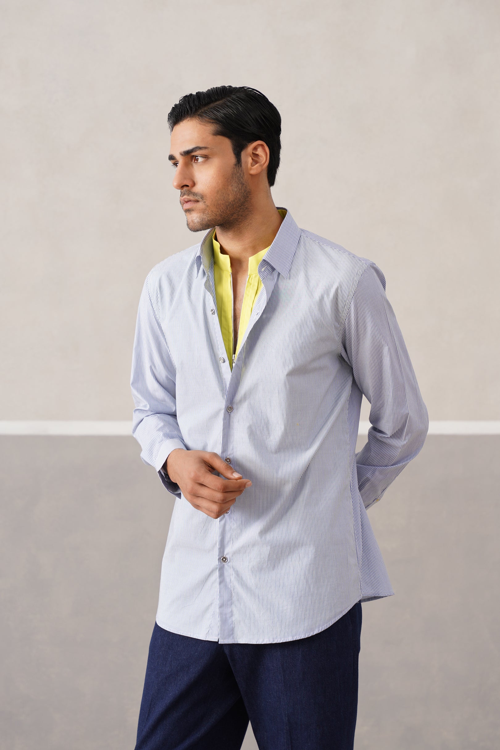 NEON-STRIPE DUO SHIRT