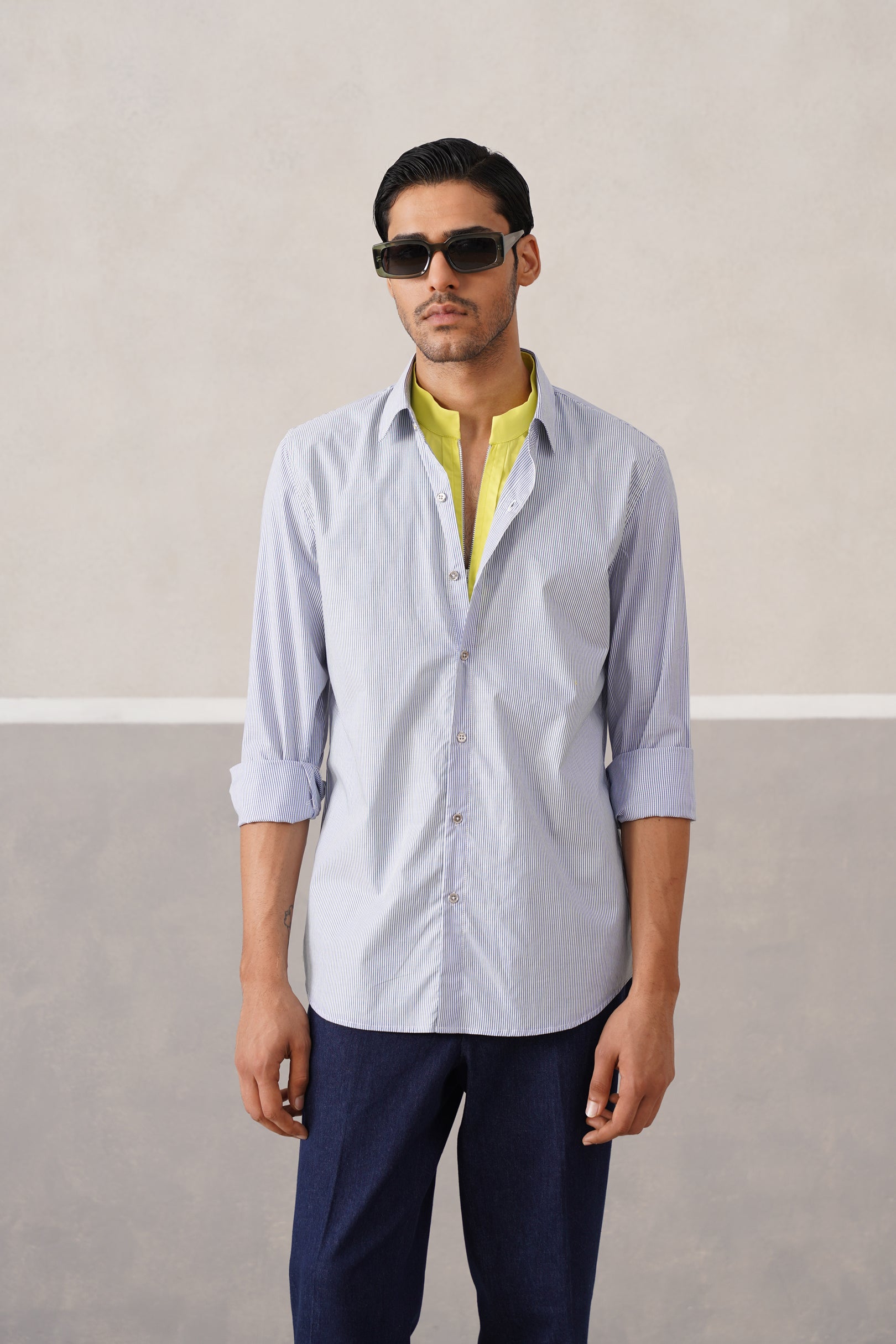 NEON-STRIPE DUO SHIRT