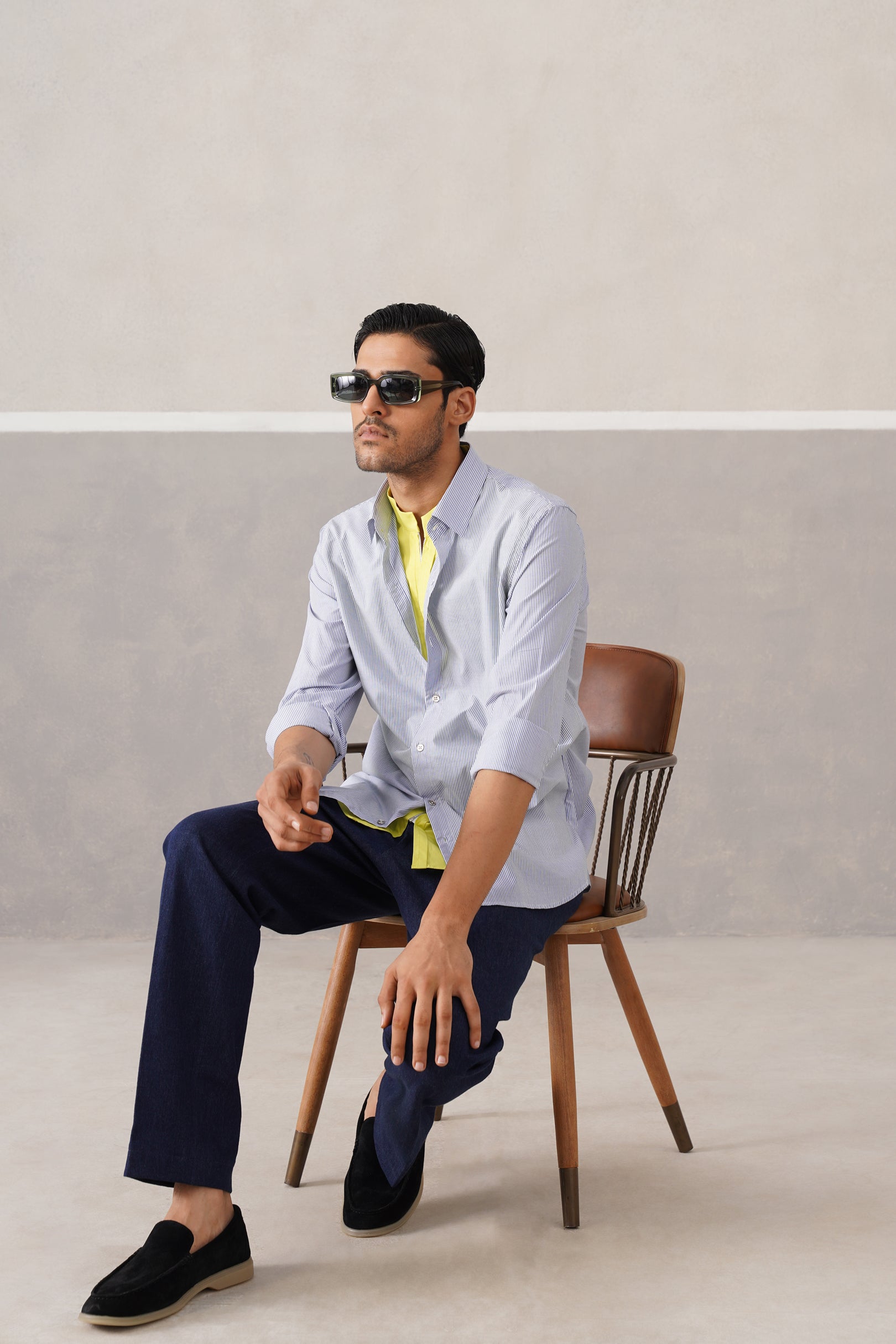 NEON-STRIPE DUO SHIRT