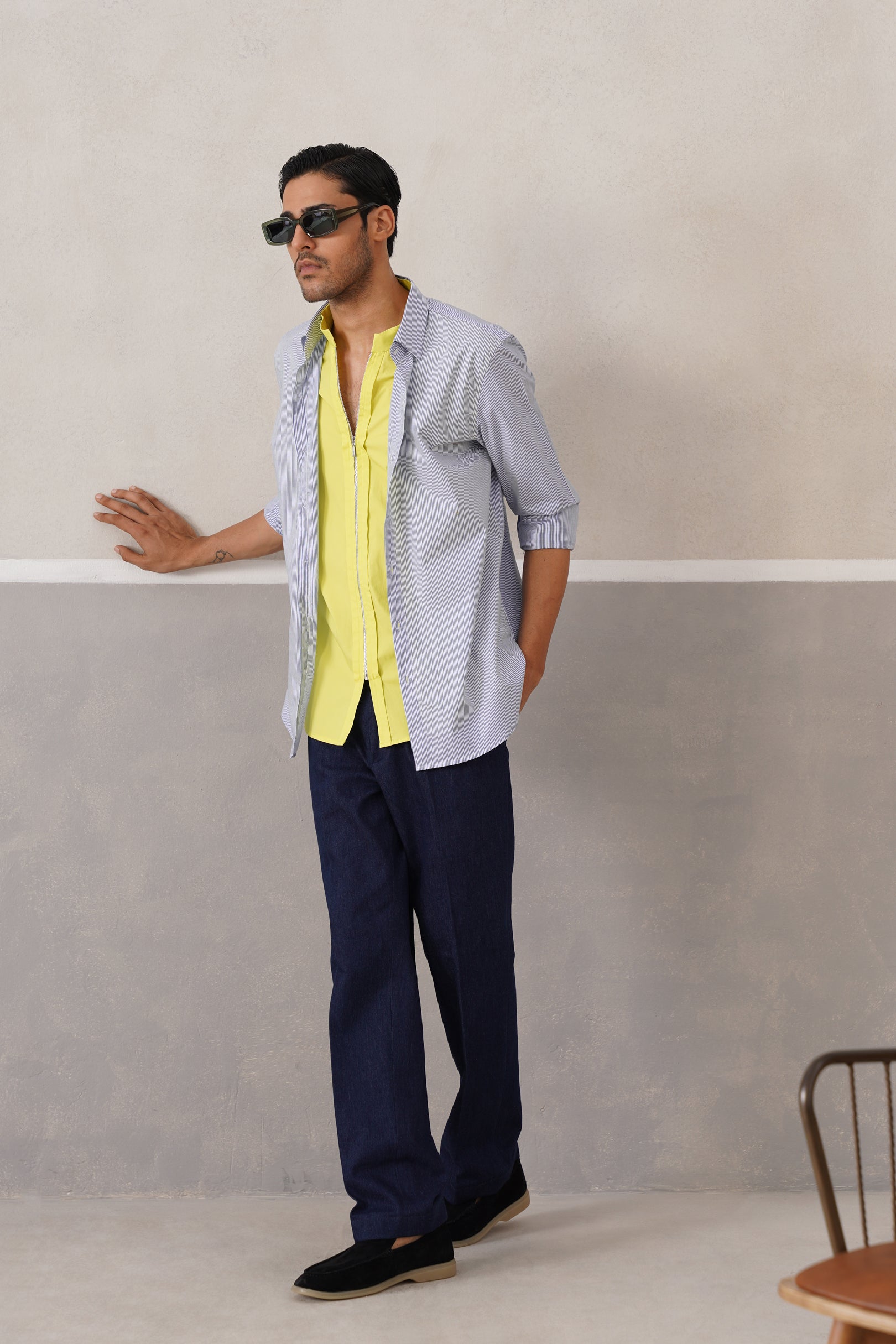 NEON-STRIPE DUO SHIRT