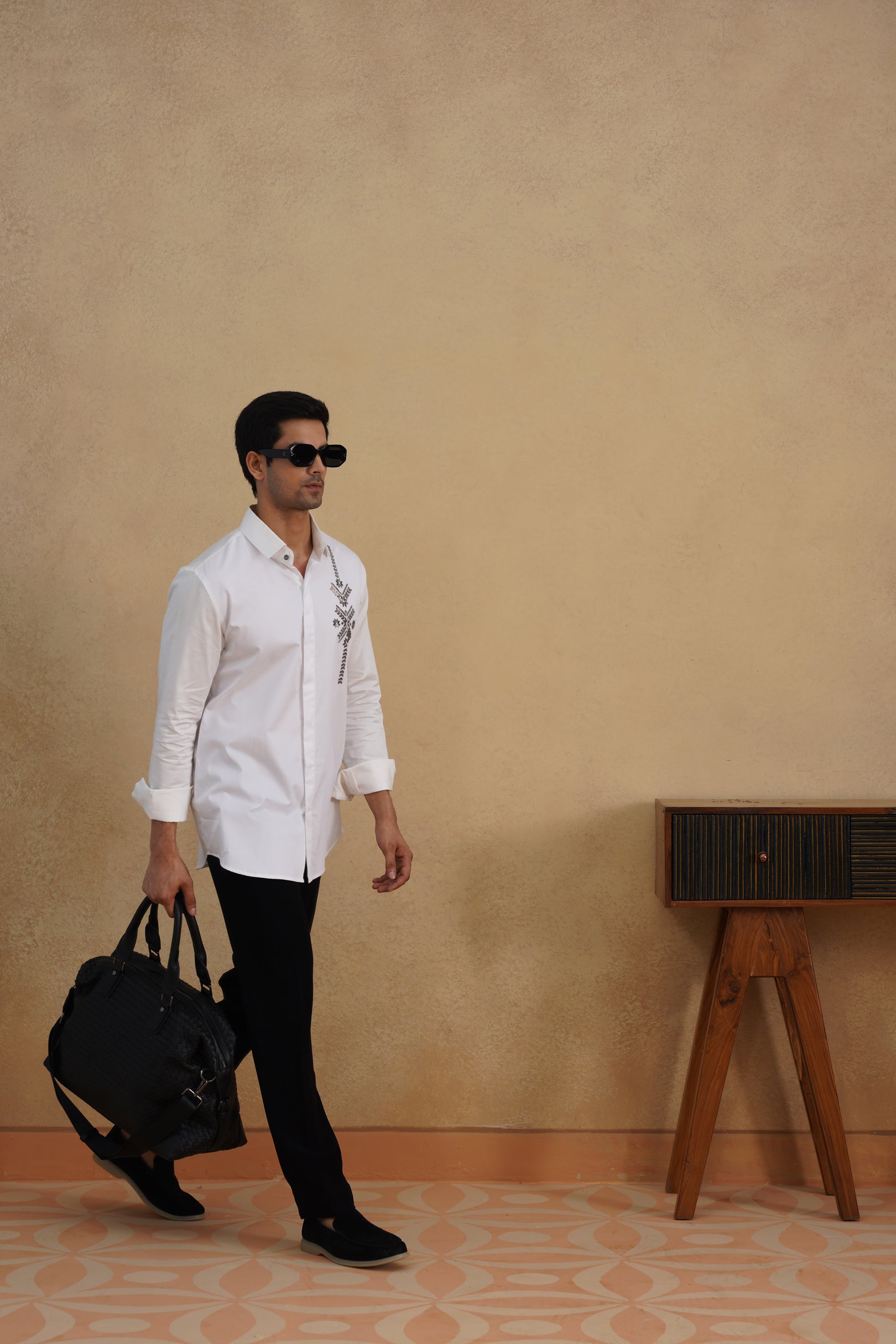 White Metallic Shirt