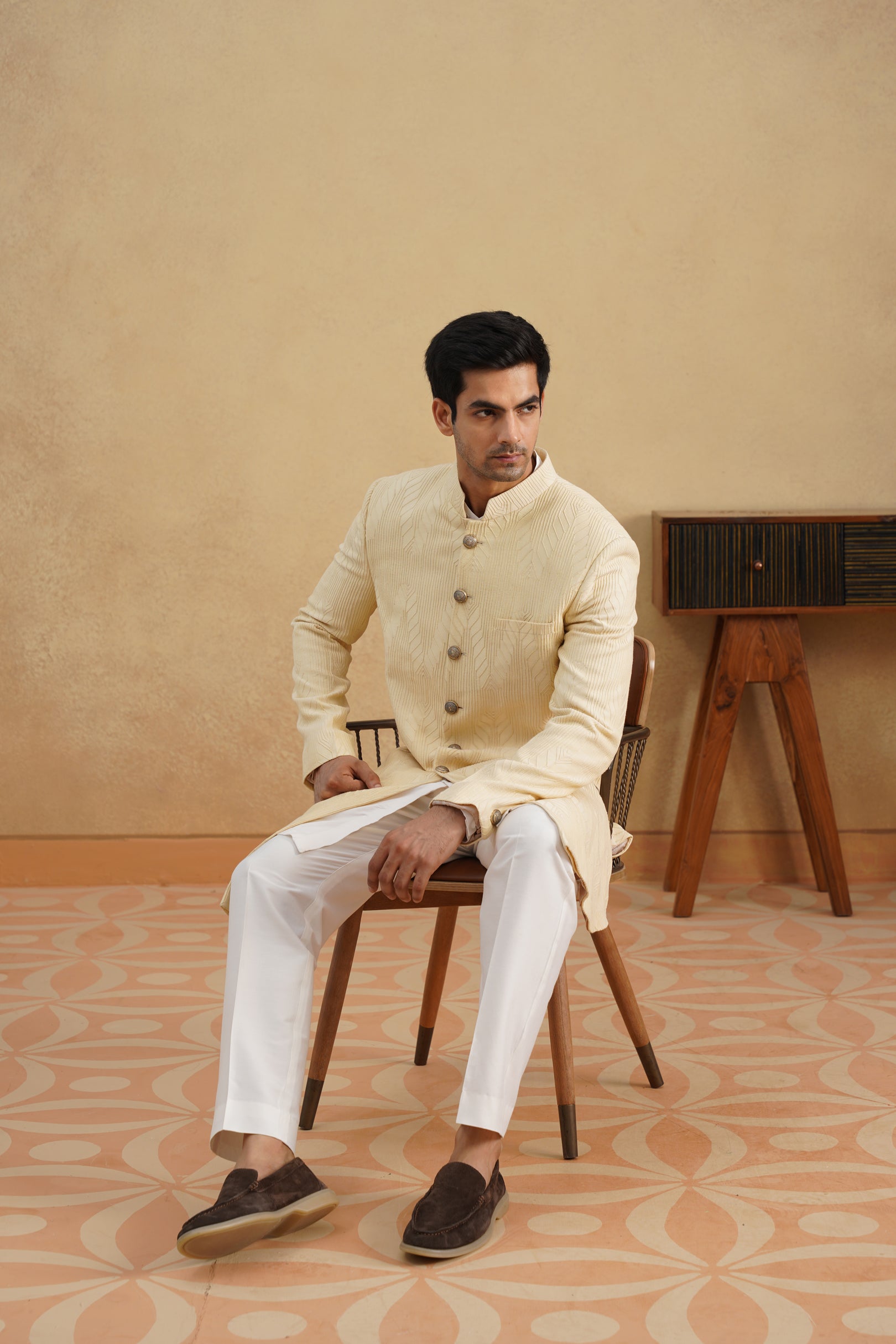 Ivory d-n Achkan Set