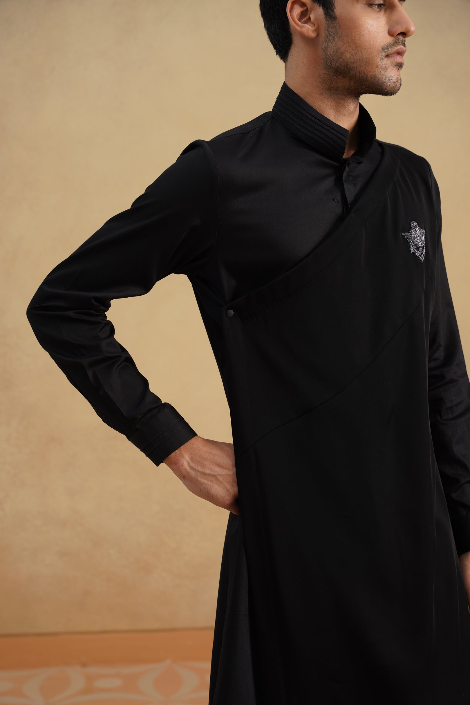 LUXE BLK KURTA