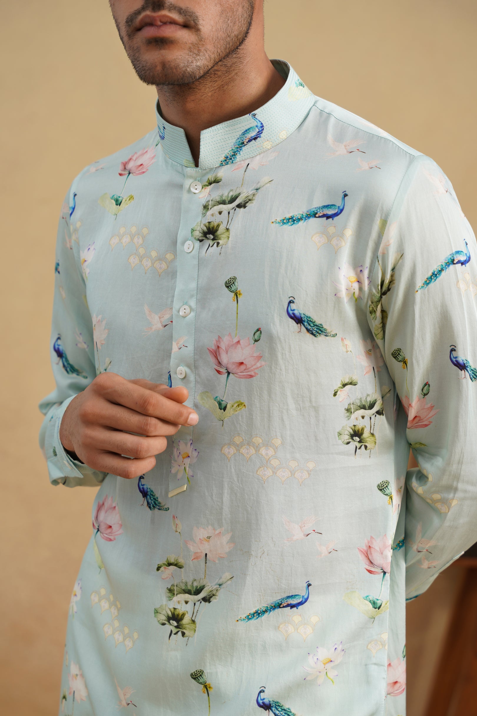 SKY BLOOM PRINTED KURTA