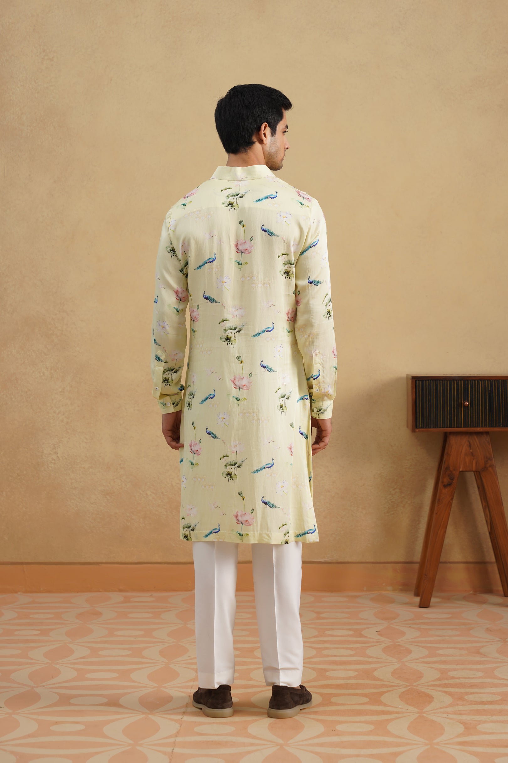 LEMON BLOOM PRINTED KURTA