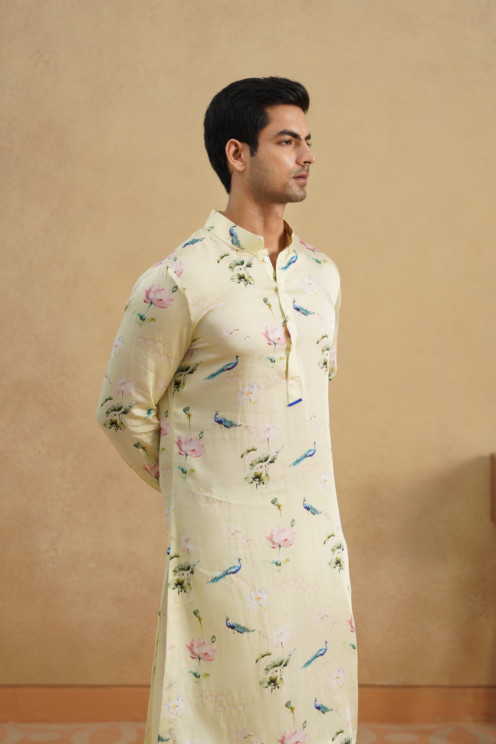 LEMON BLOOM PRINTED KURTA