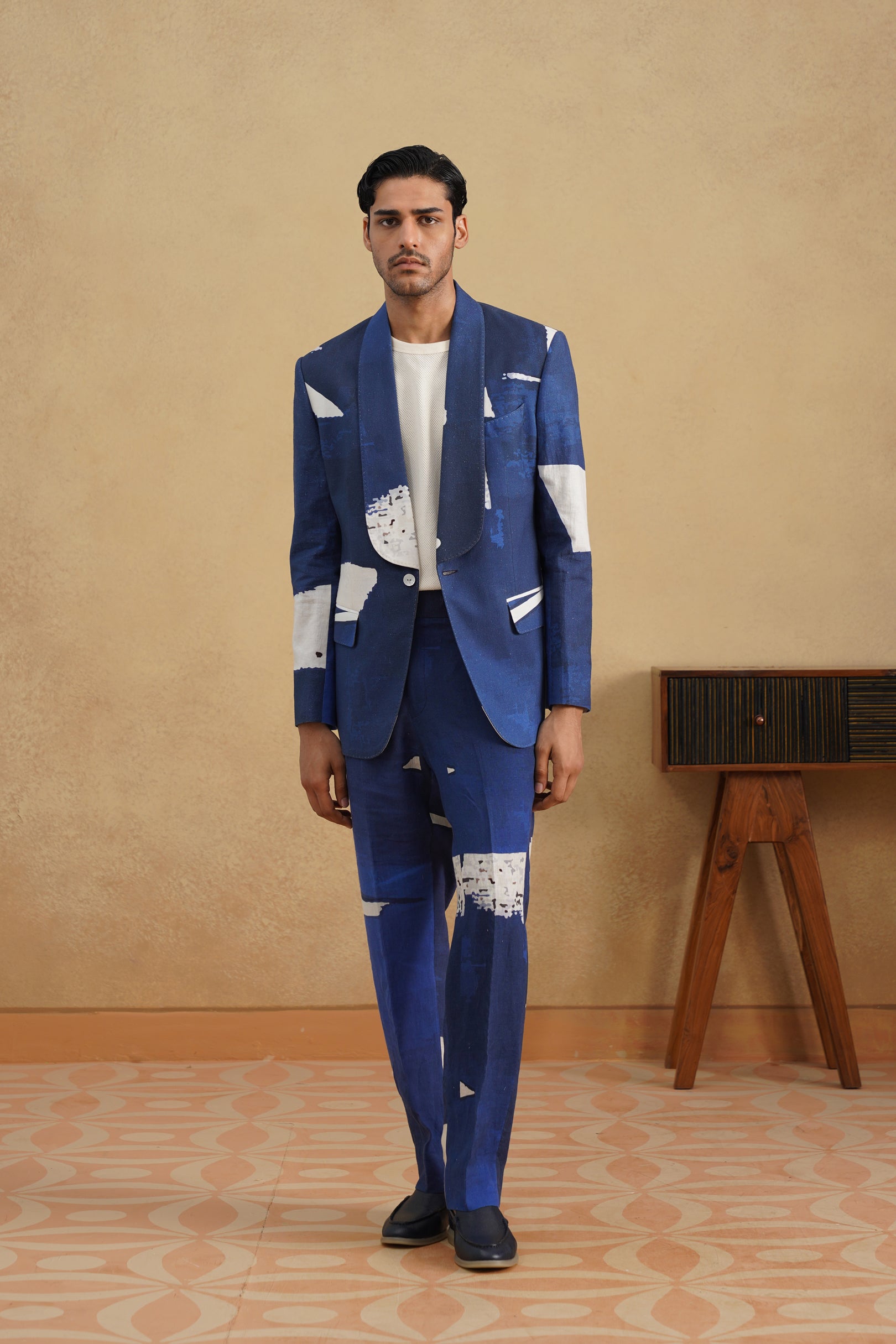 INDIGO STROKES JACKET & TROUSER