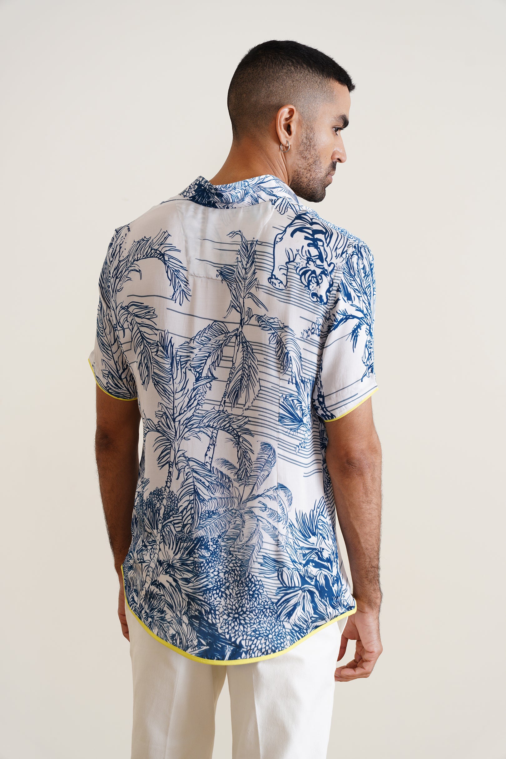 Blue Stencil Shirt