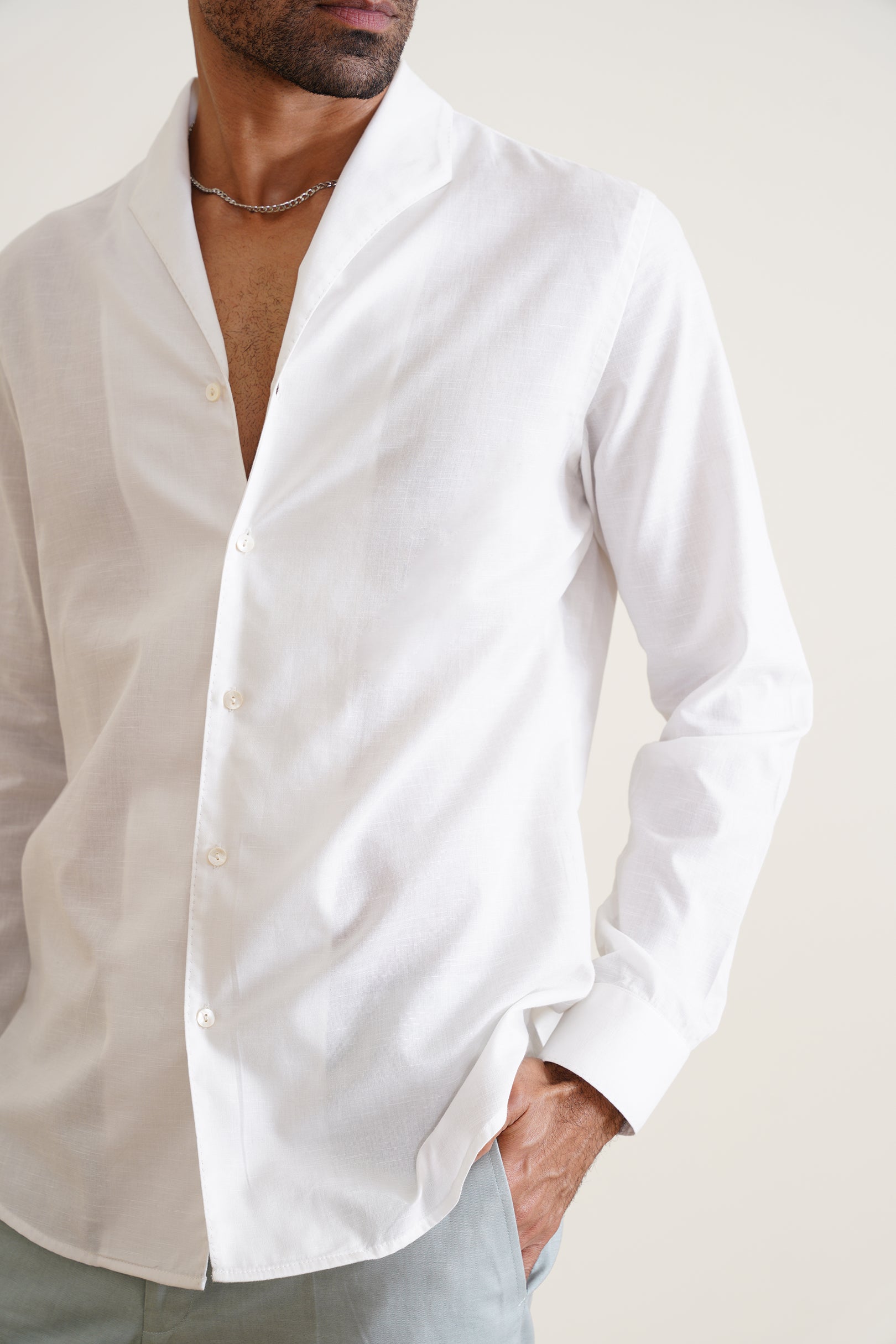 Shawl-collar Shirt