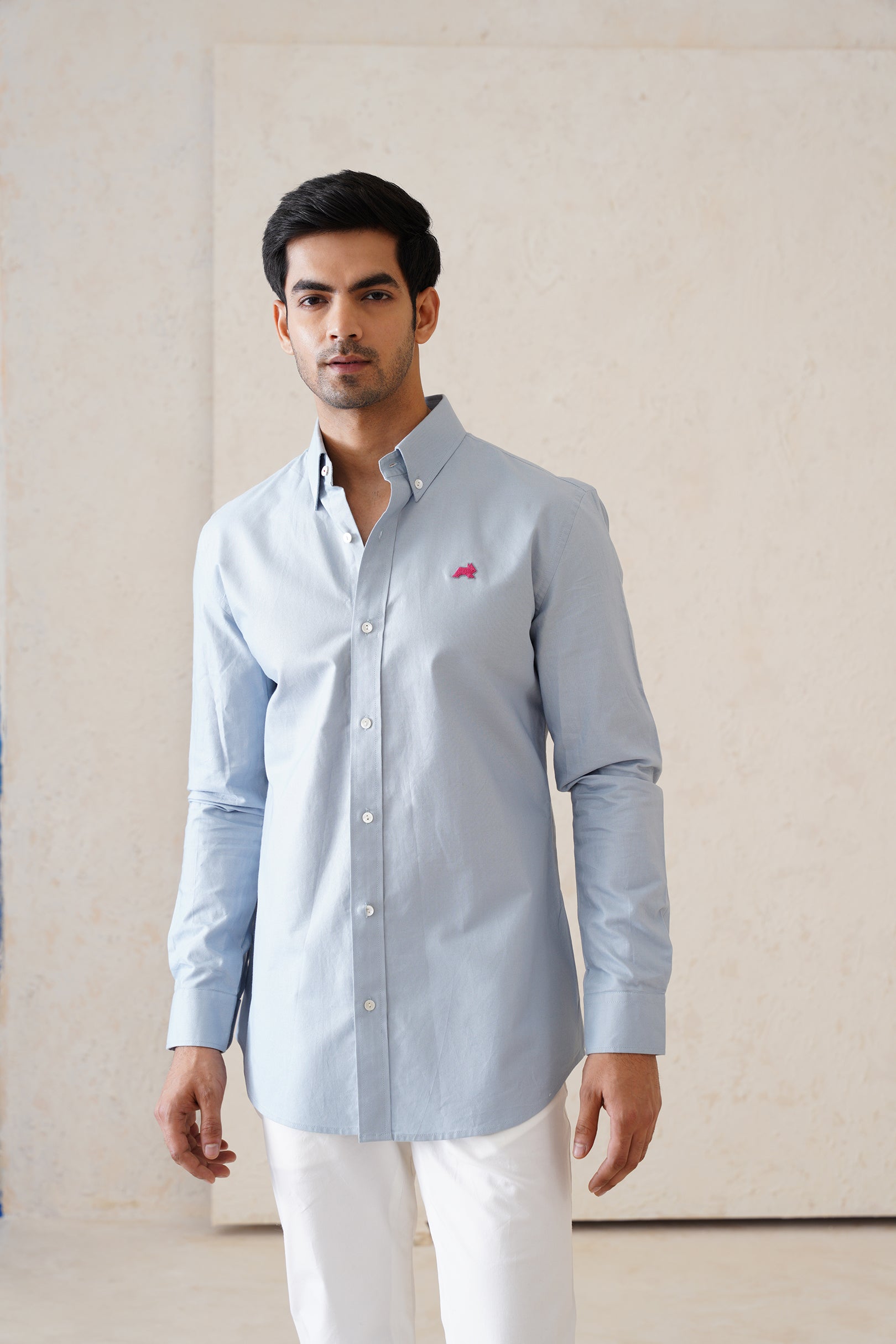 Solid Dusty Blue Shirt