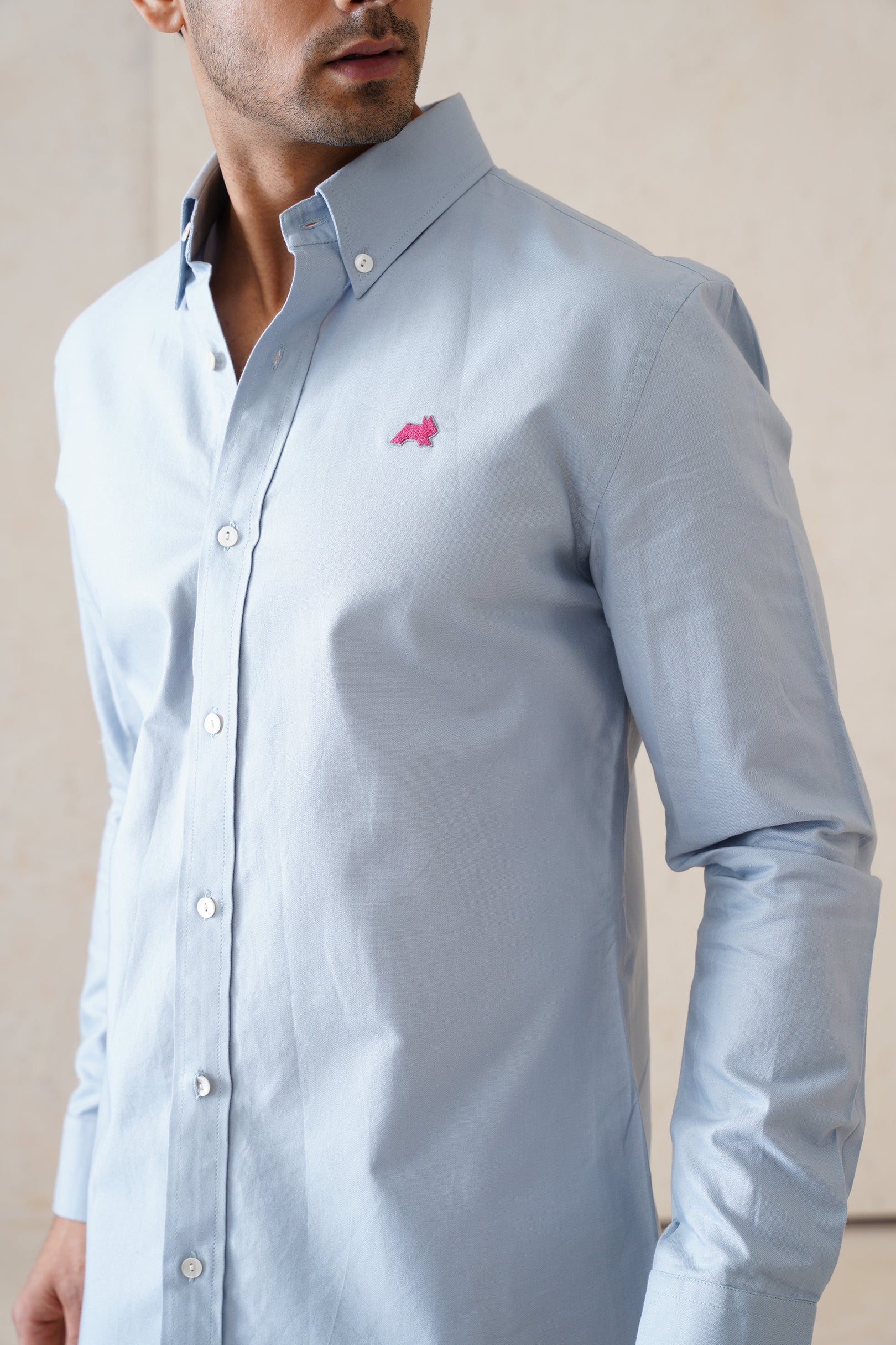 Solid Dusty Blue Shirt