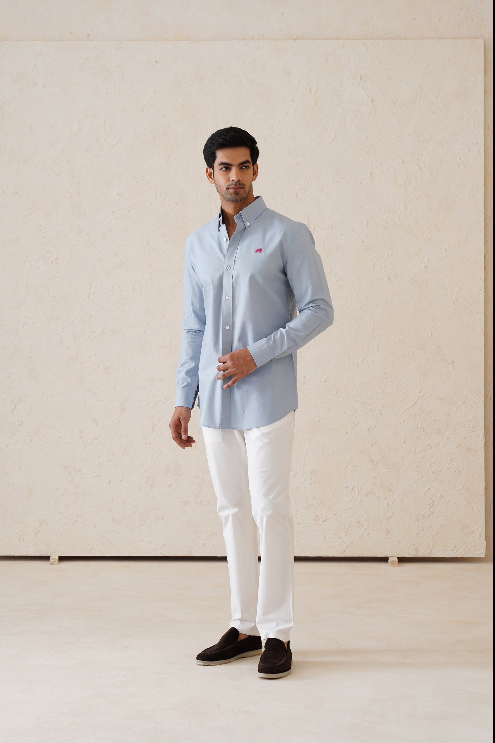 Solid Dusty Blue Shirt