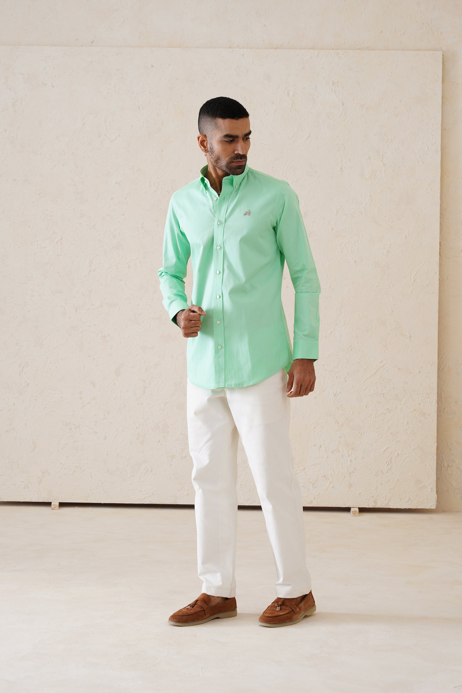Solid Sea Green Shirt