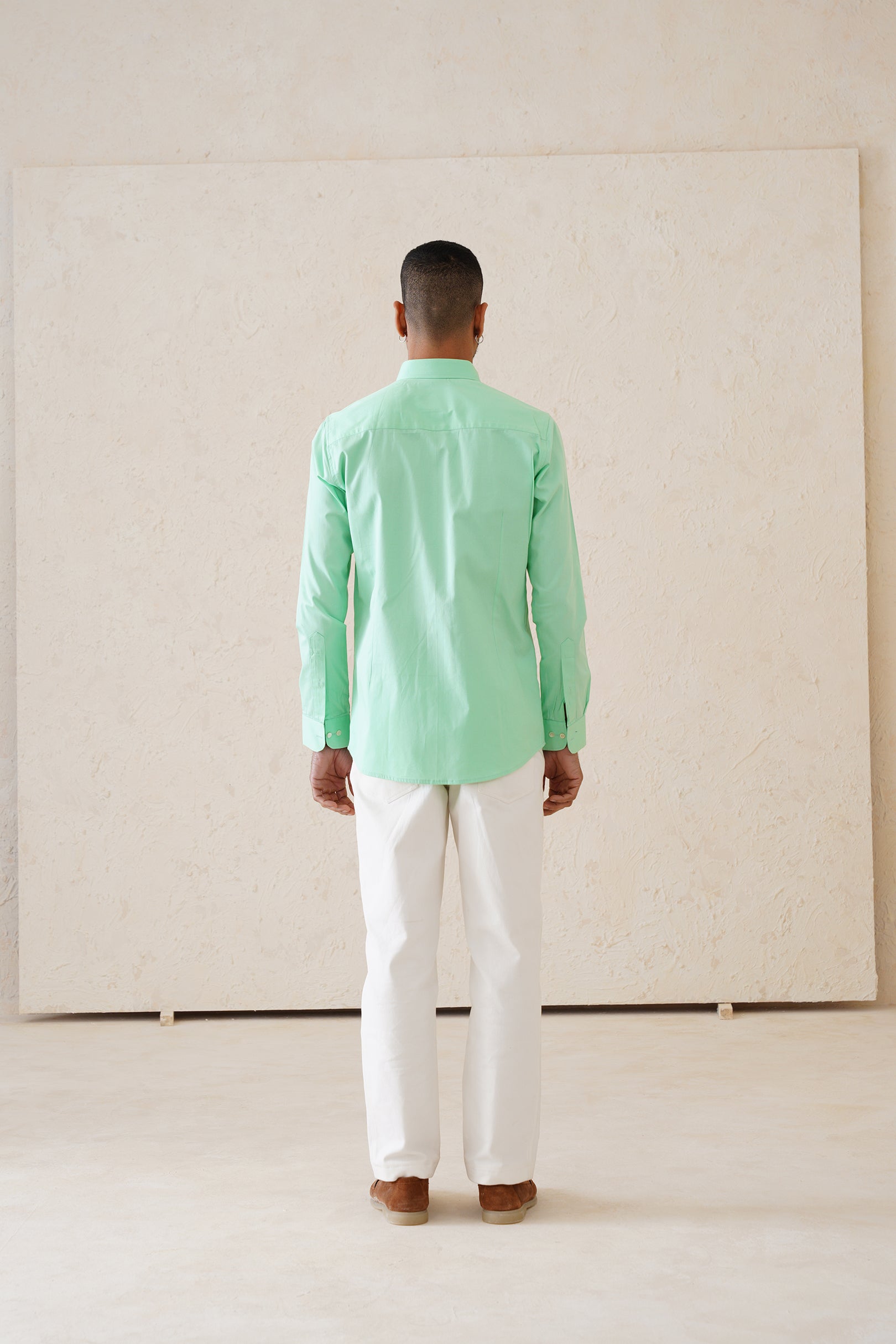 Solid Sea Green Shirt