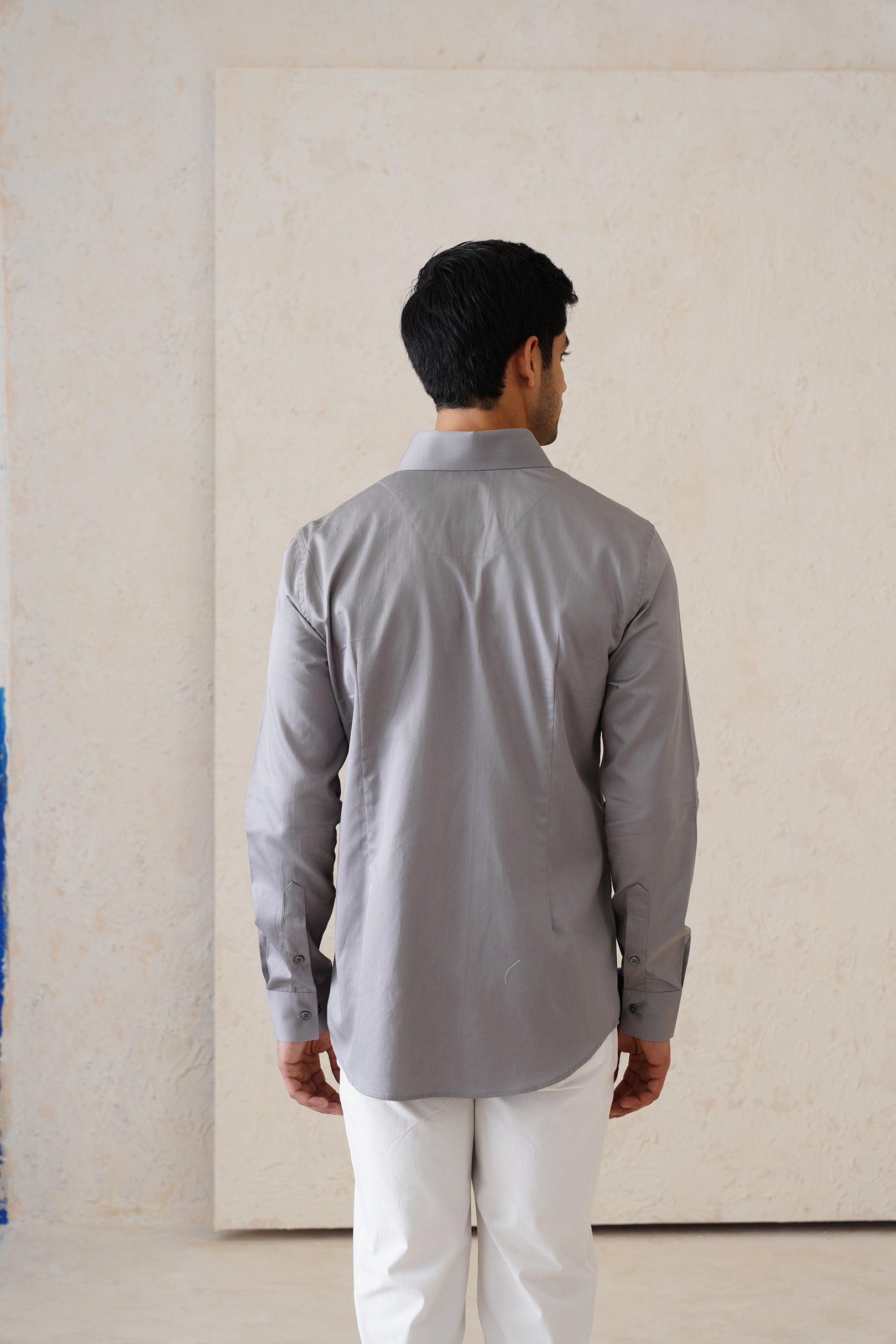 Grey Metallic Shirt