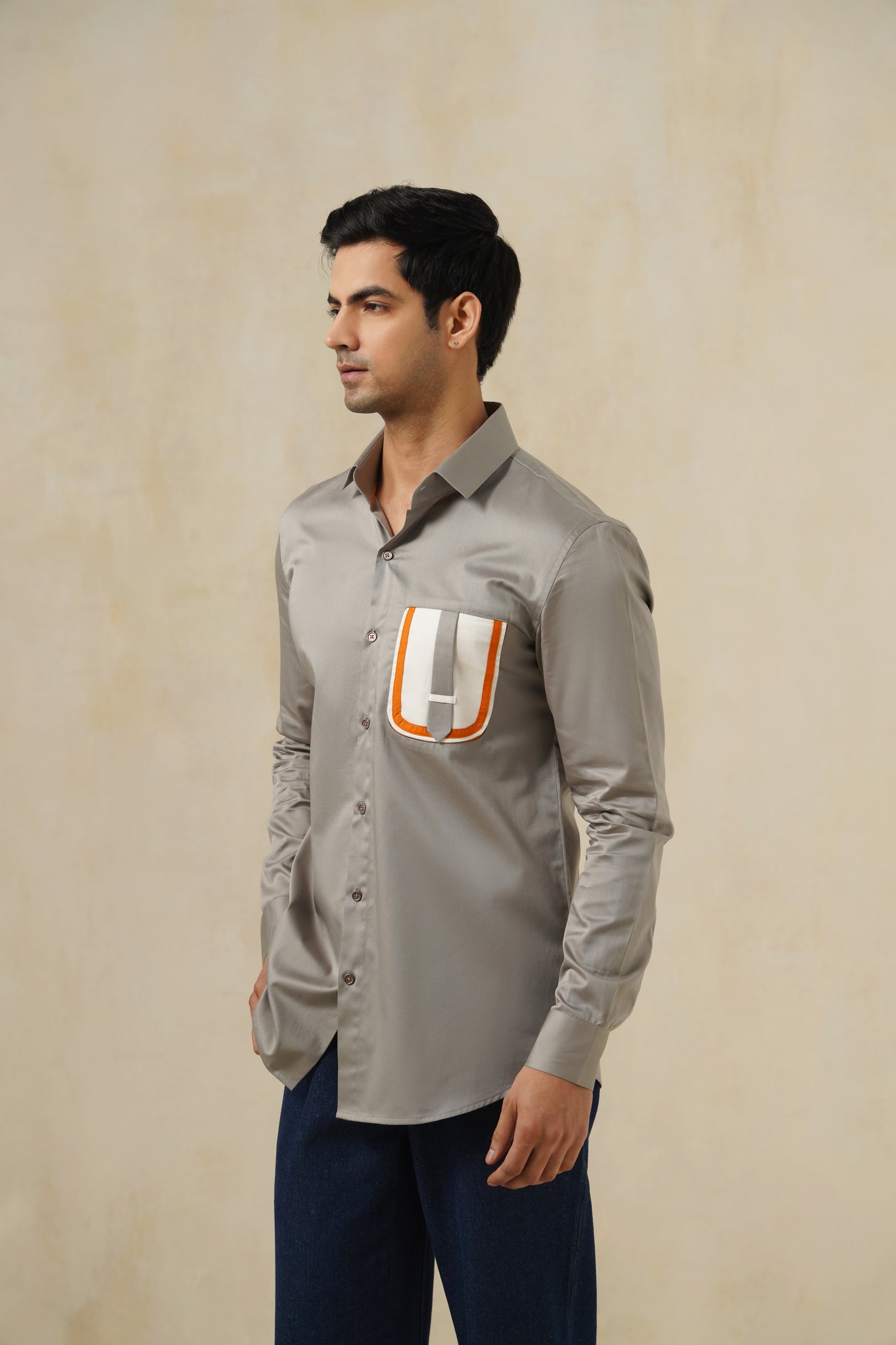 Pulse Grey | Men's Cotton Shirt