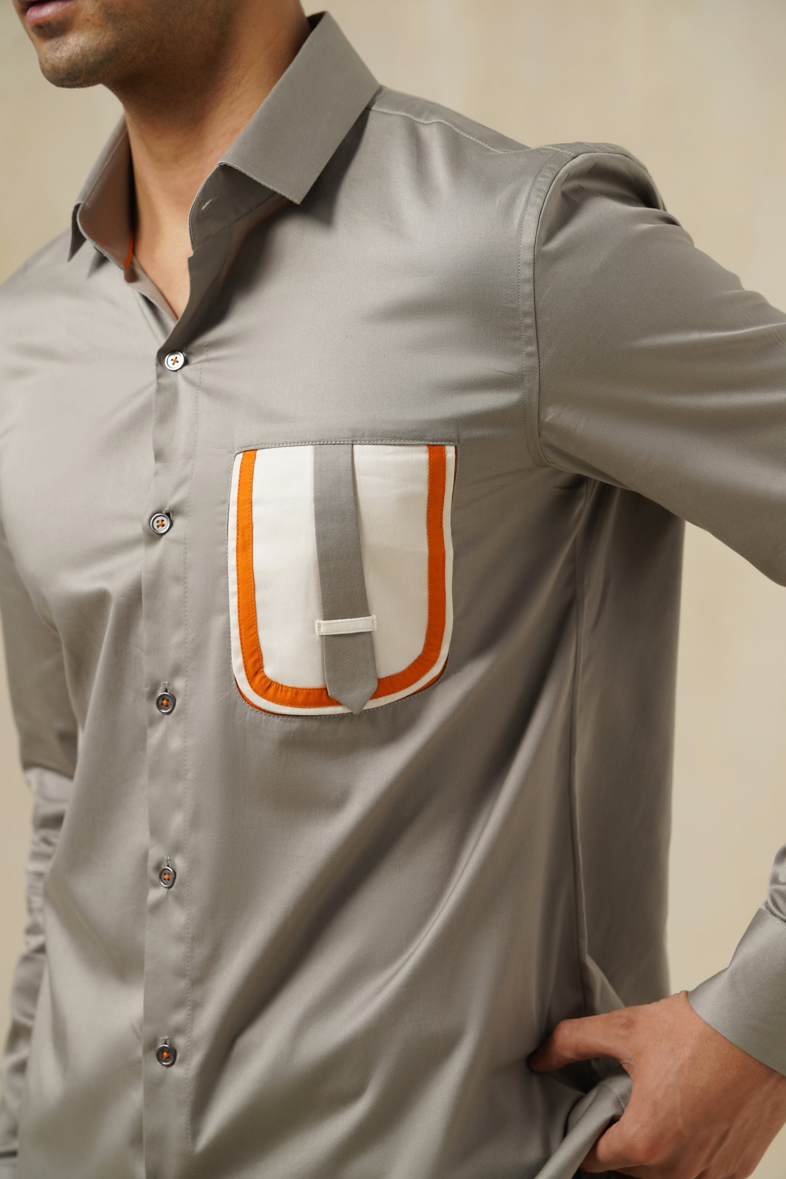 Pulse Grey | Men's Cotton Shirt