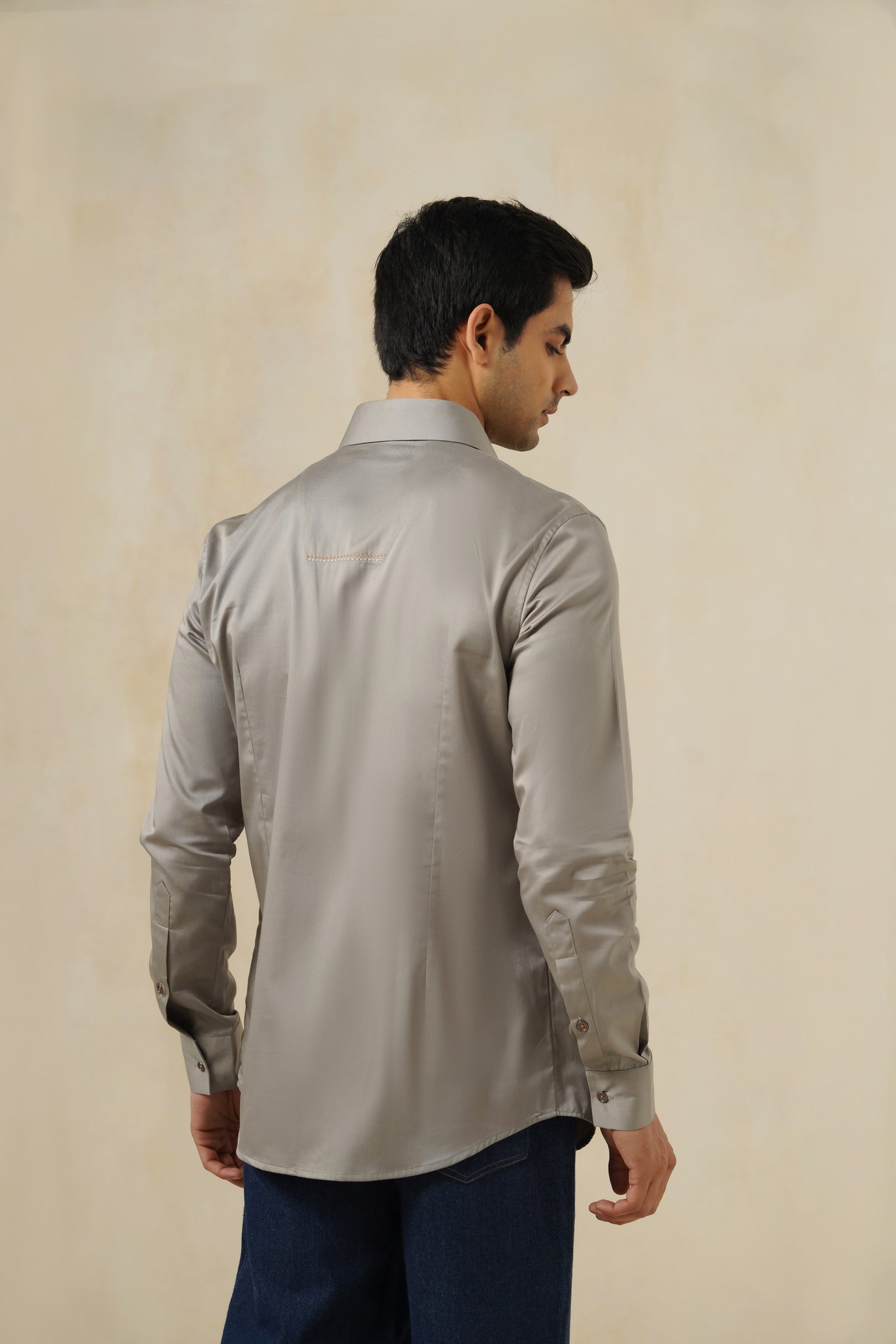 Pulse Grey | Men's Cotton Shirt