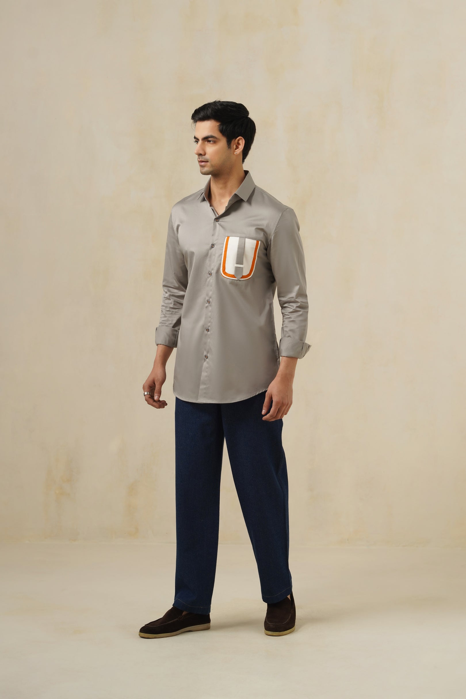 Pulse Grey | Men's Cotton Shirt