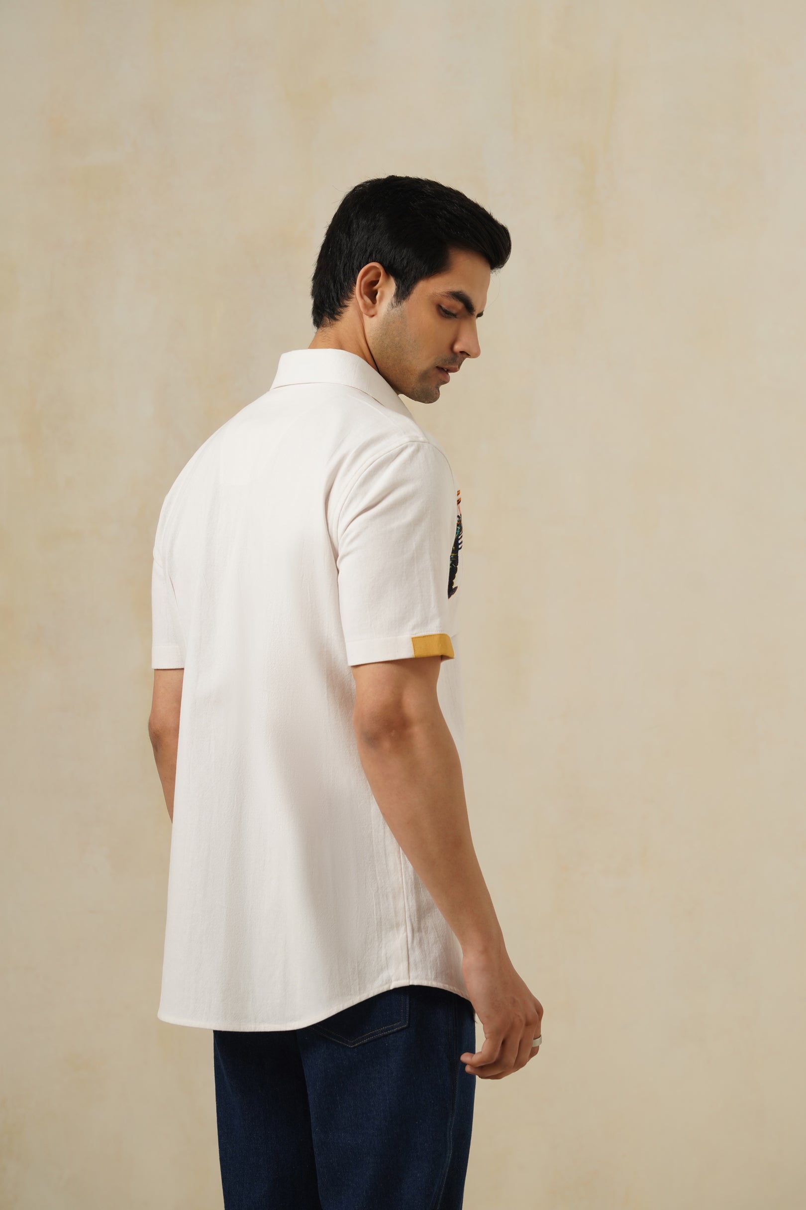 Lobster | Men's Printed Cotton-Linen Shirt