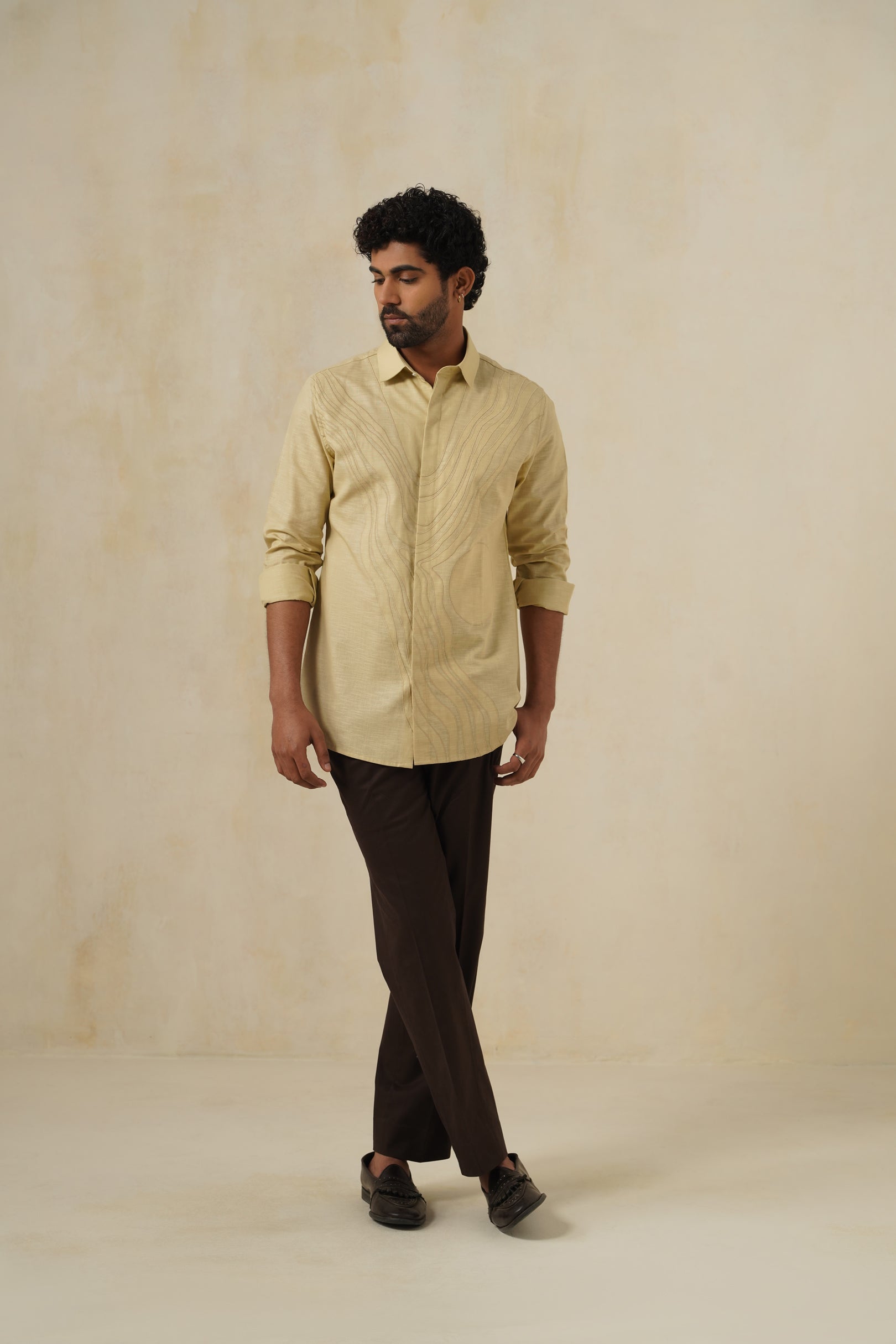 T&T Art Shirt | Men's Cotton-Linen Shirt