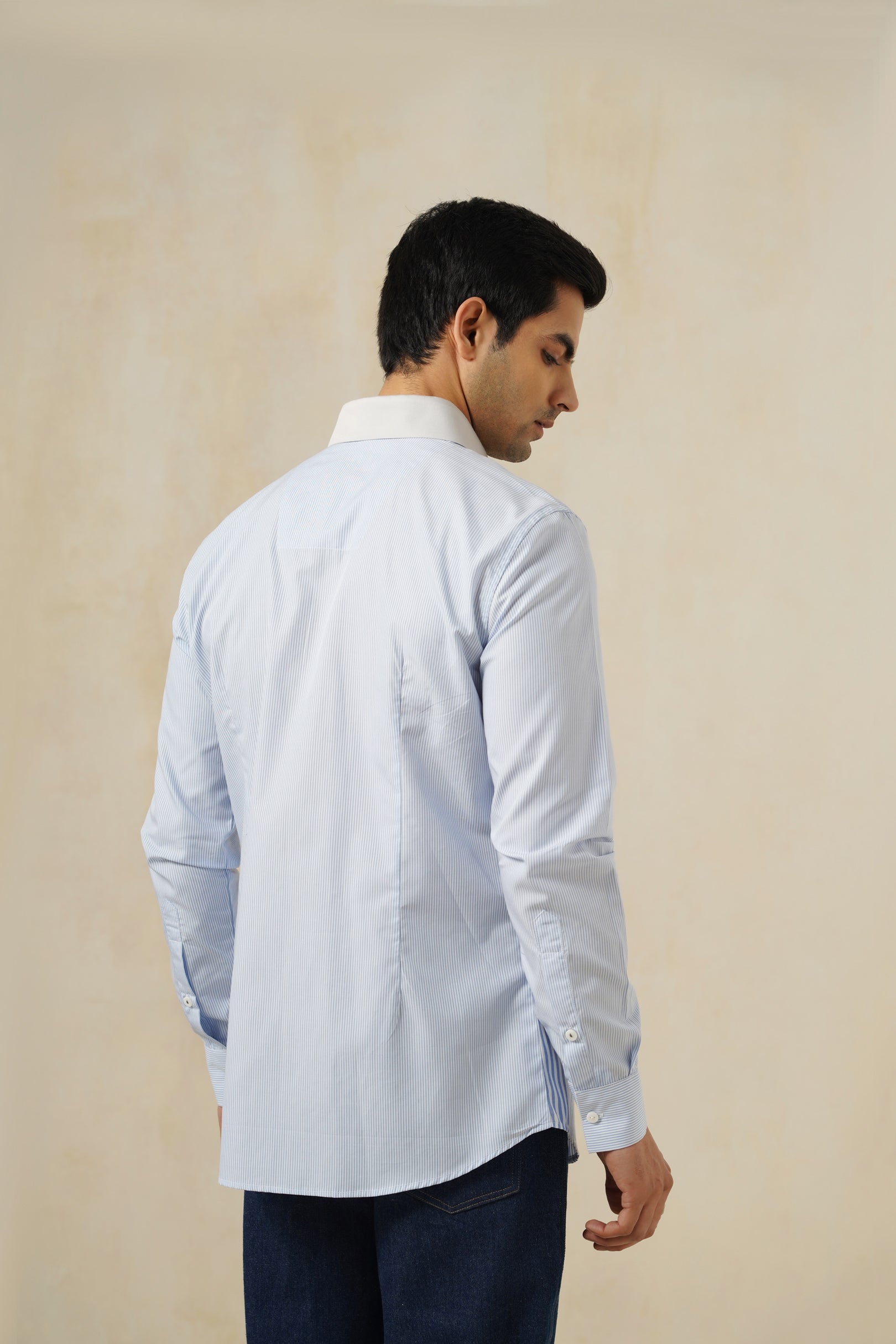 Marina | Men's Pinstripe Cotton Shirt