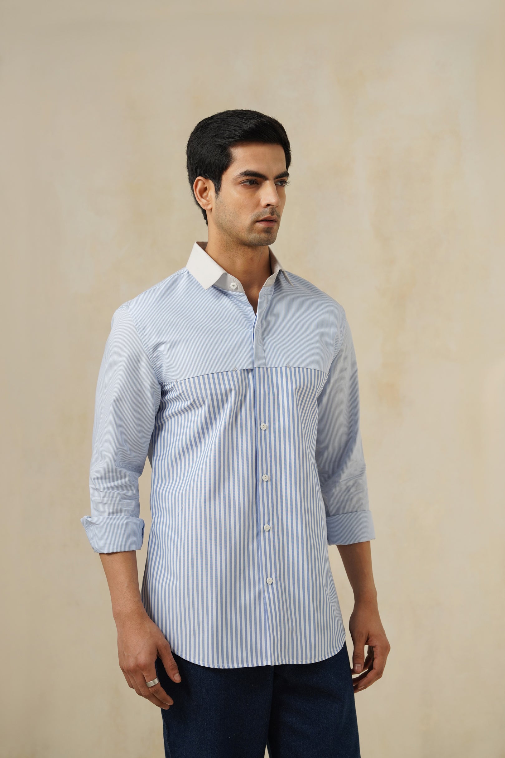 Marina | Men's Pinstripe Cotton Shirt