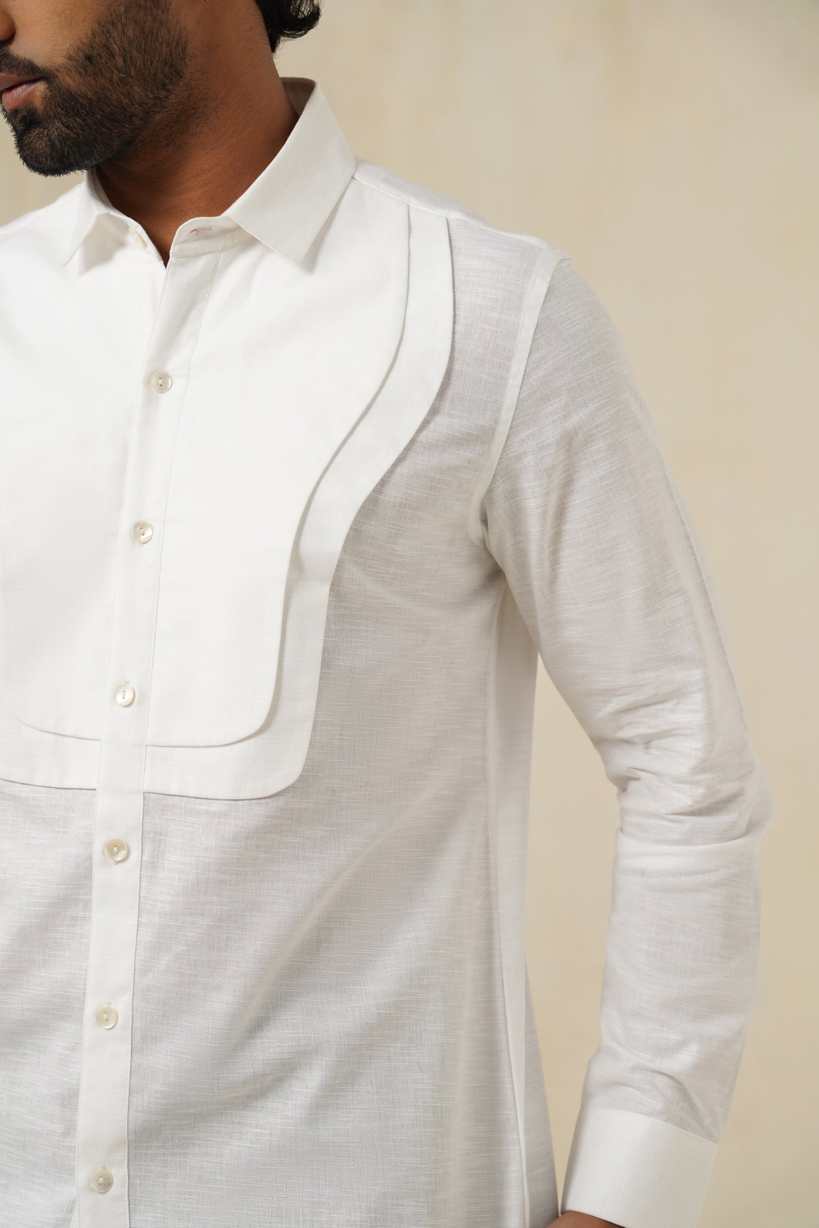 Pure Form | Men's White Cotton Shirt