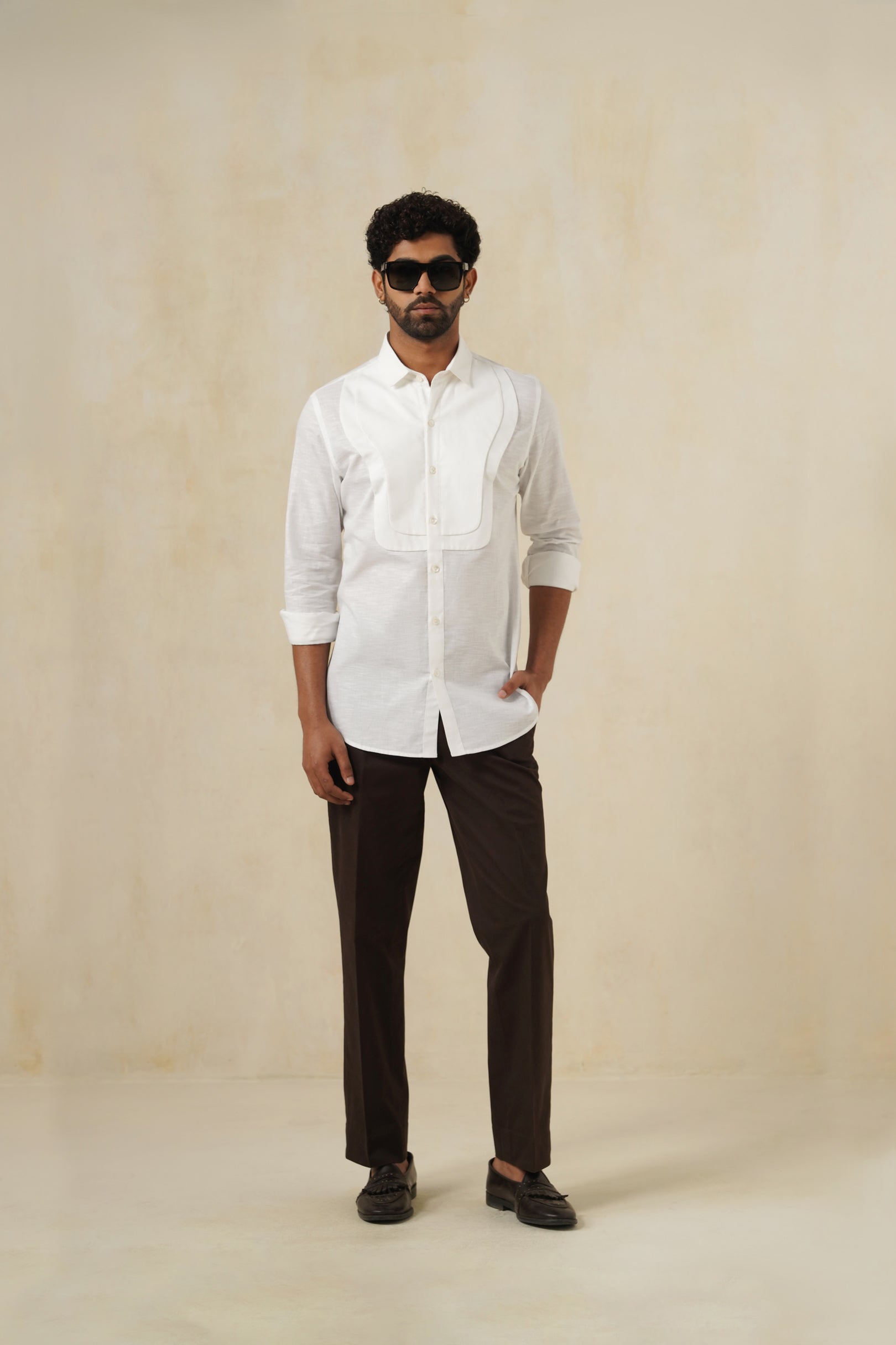 Pure Form | Men's White Cotton Shirt