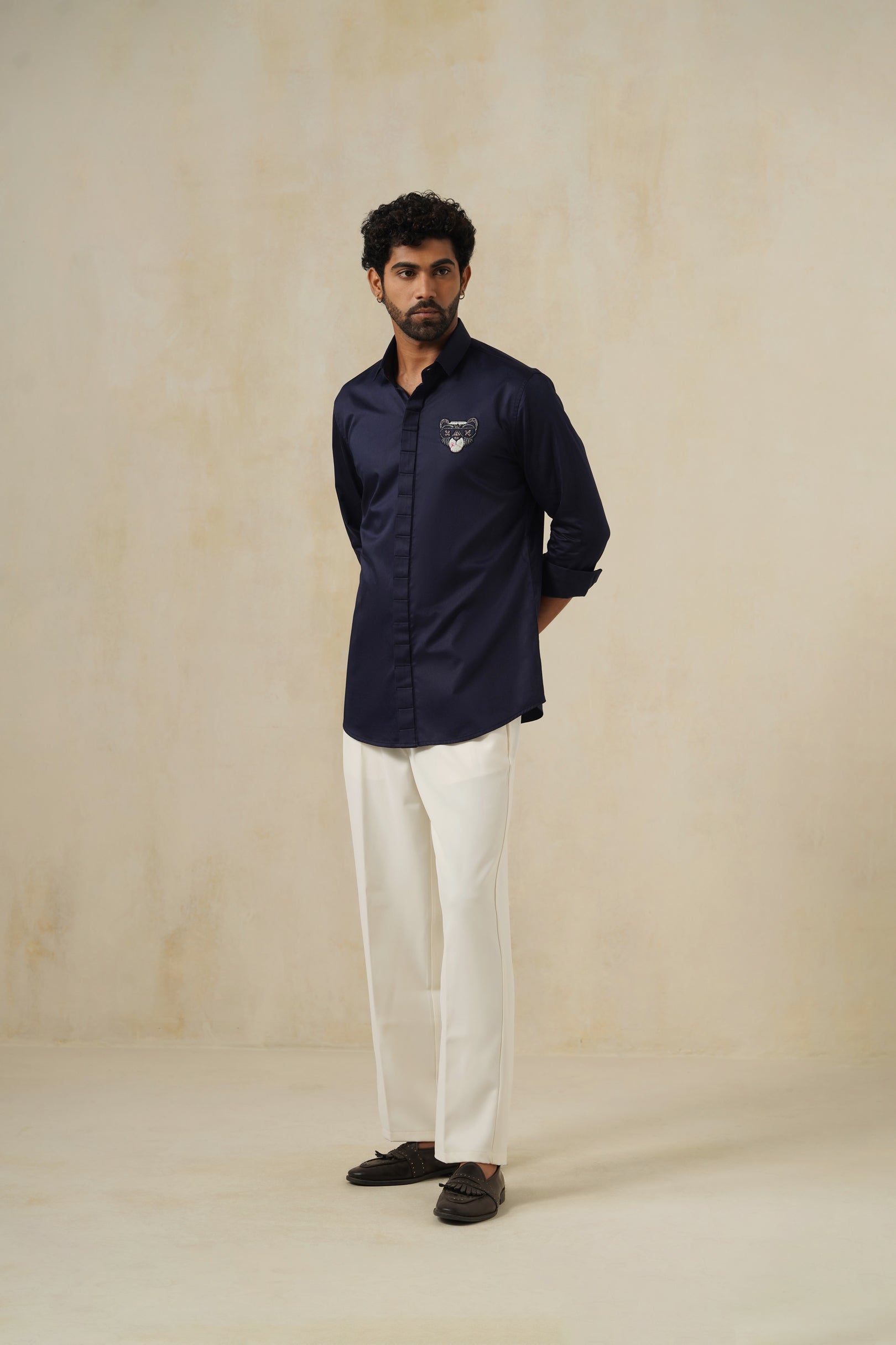 Teddy | Men's White Cotton Shirt