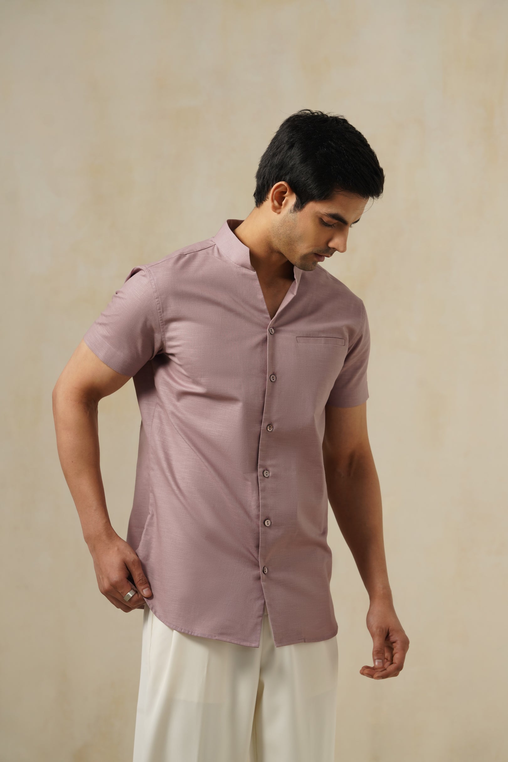 Mauve Evo Shirt | Men's Linen Shirt