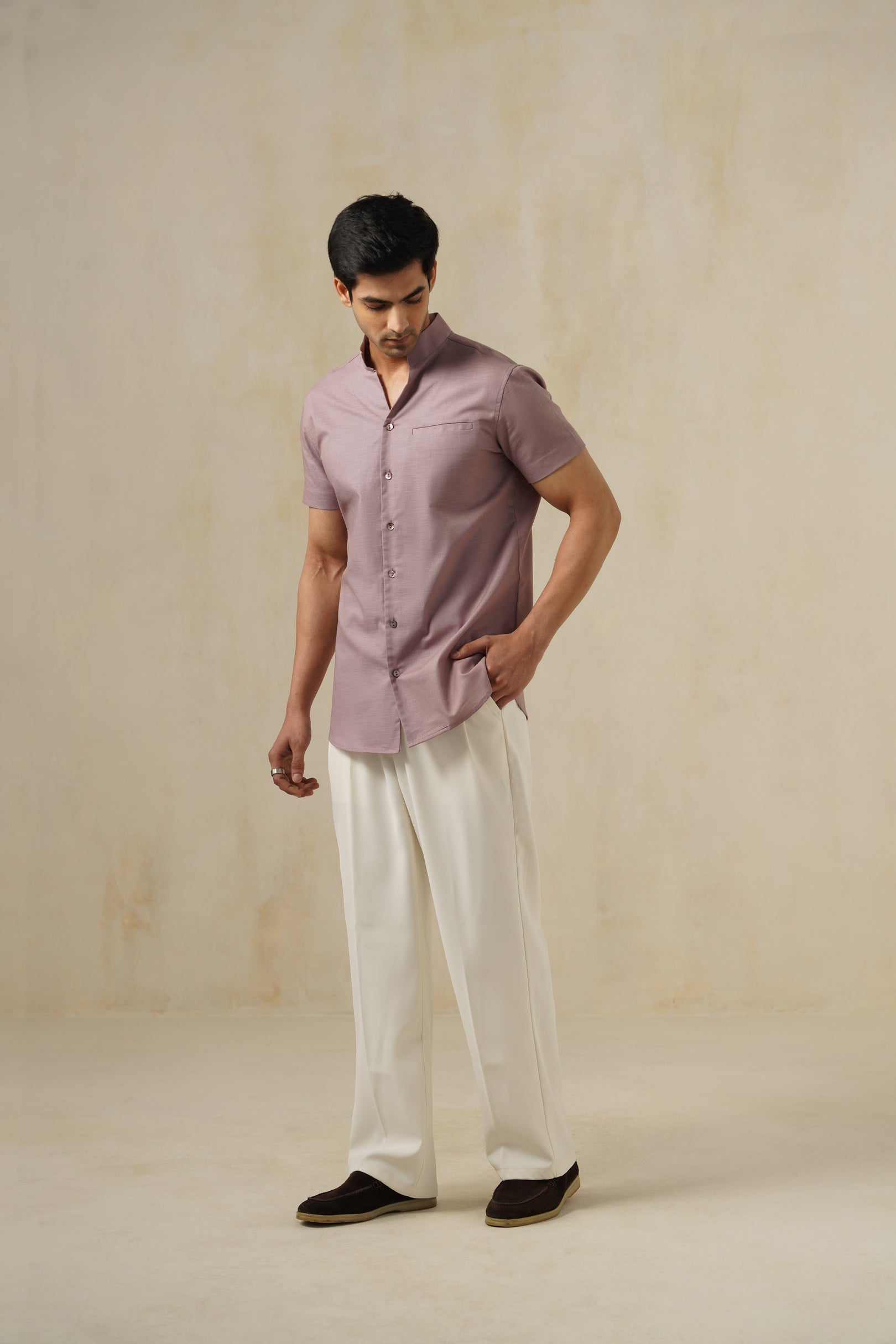 Mauve Evo Shirt | Men's Linen Shirt