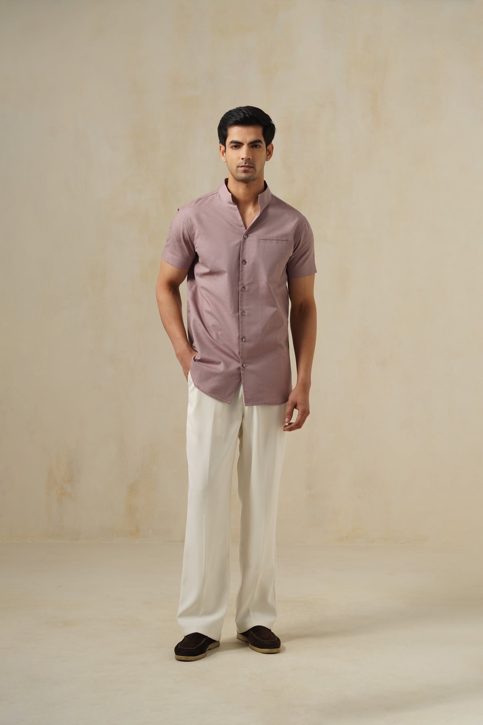 Mauve Evo Shirt | Men's Linen Shirt