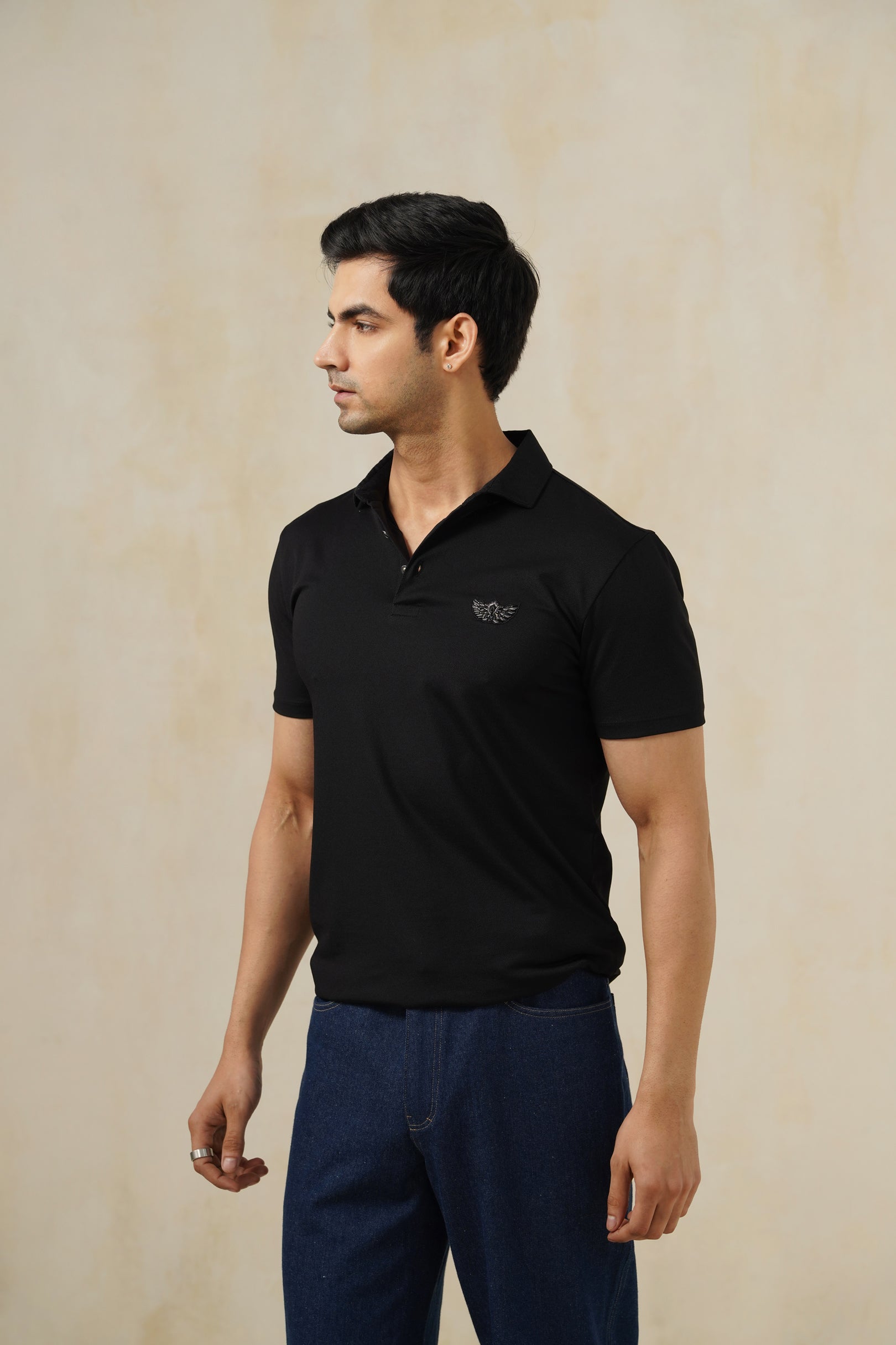 Minimal Noir | Men's Polo T-shirt