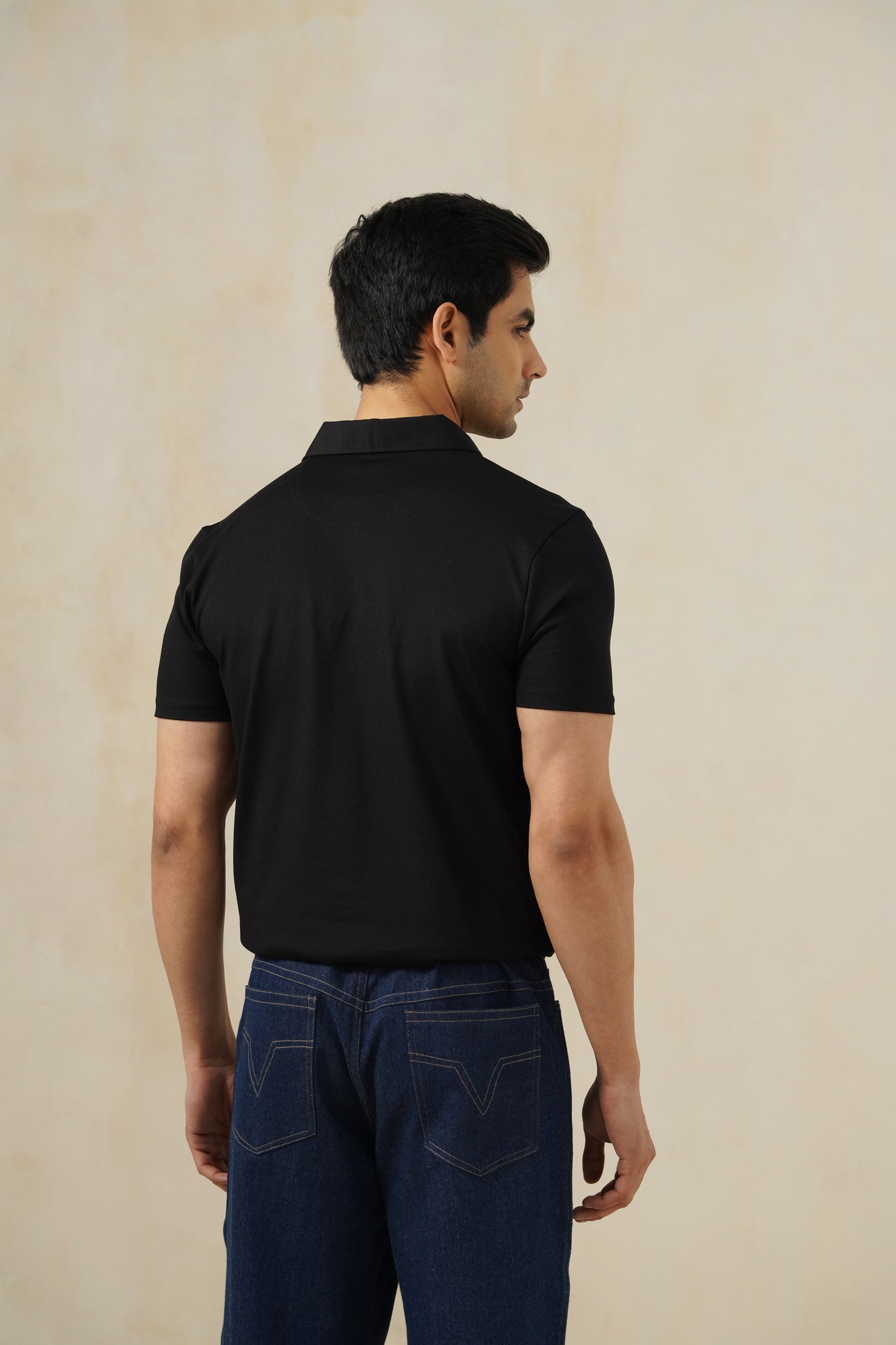 Minimal Noir | Men's Polo T-shirt