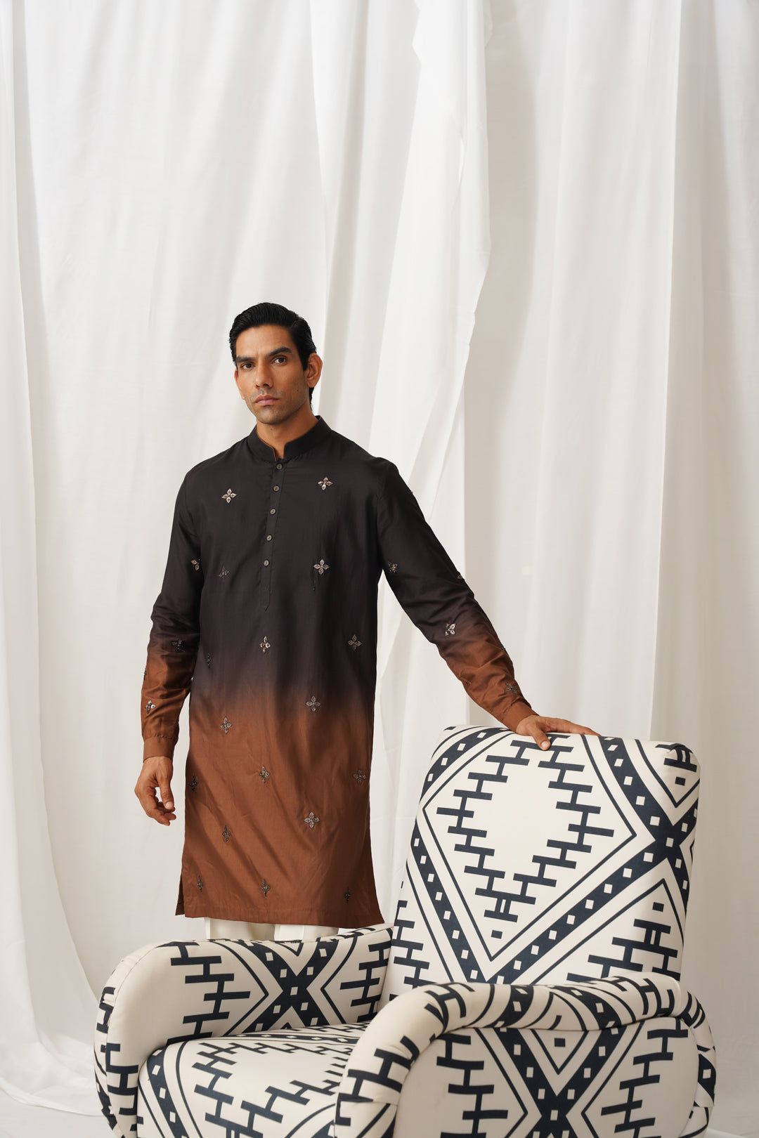 Noir Ombre Kurta