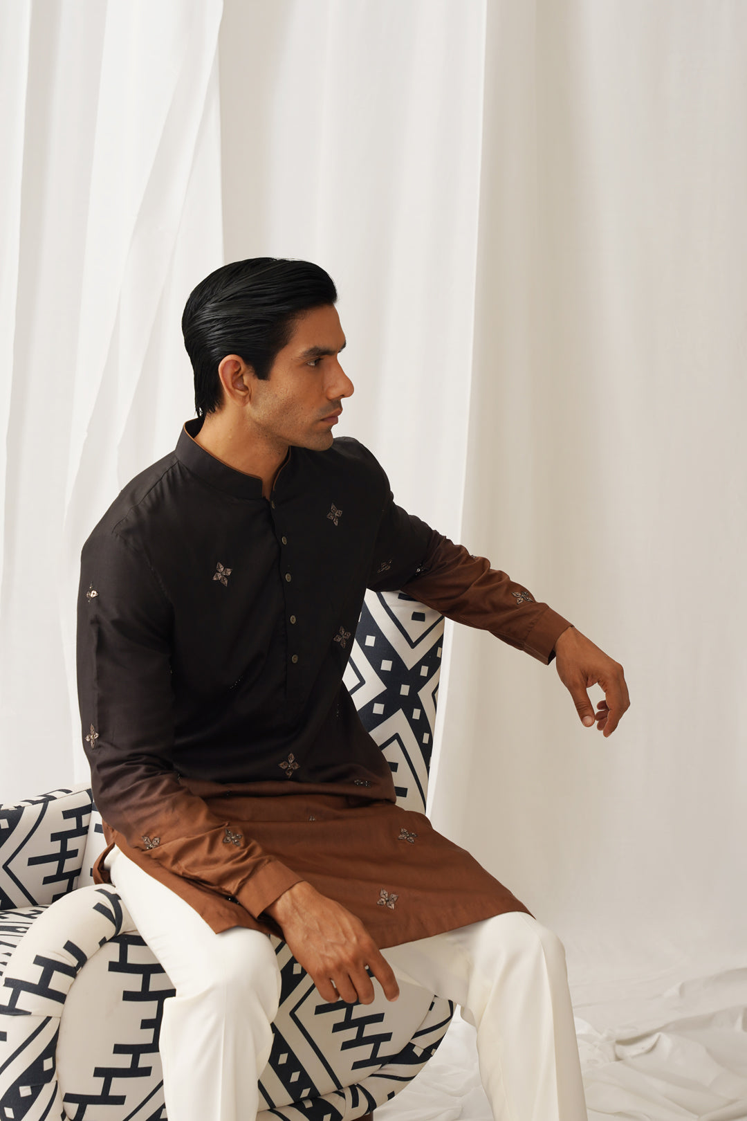 Noir Ombre Kurta