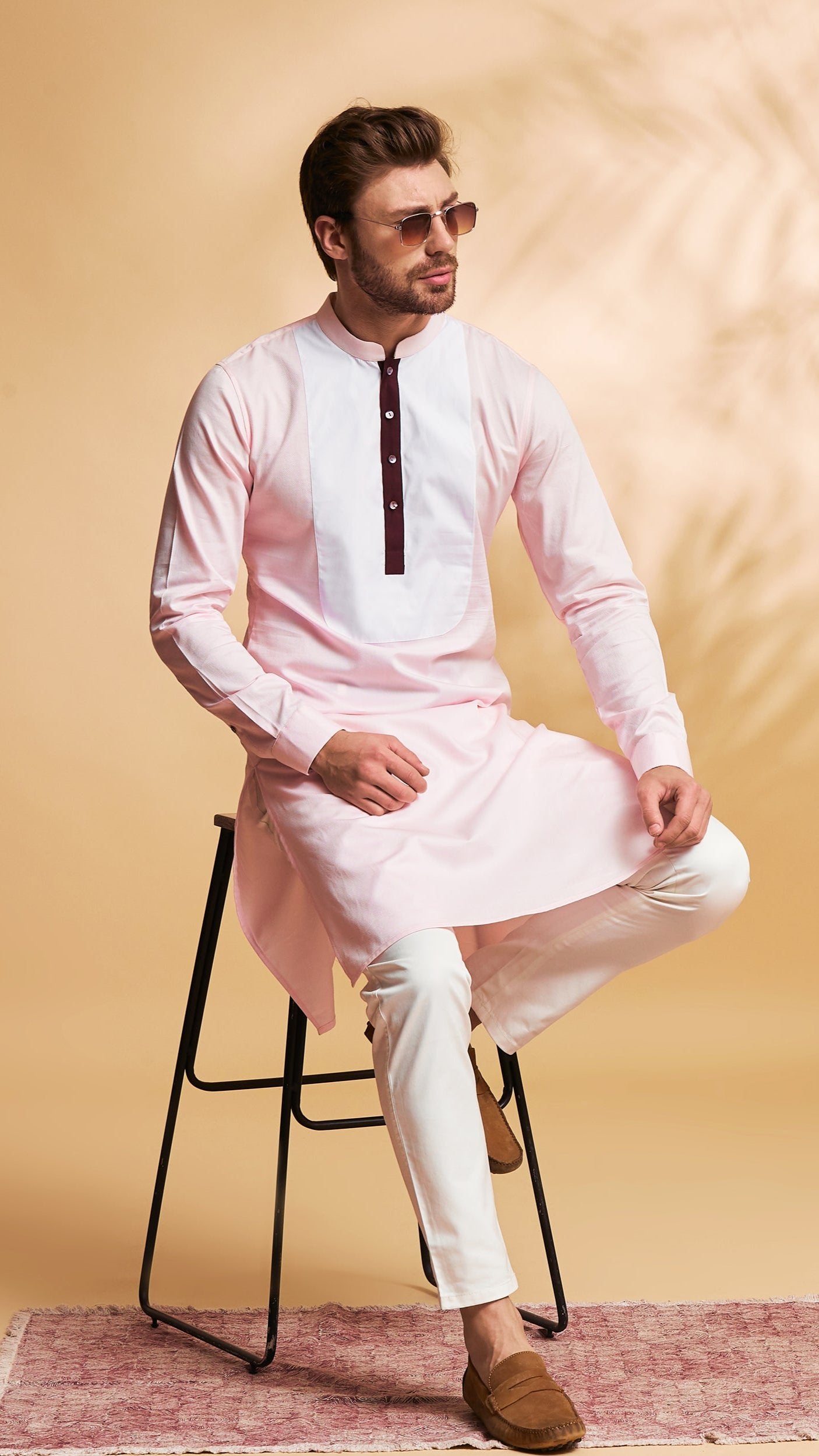 Pink Yoke Kurta