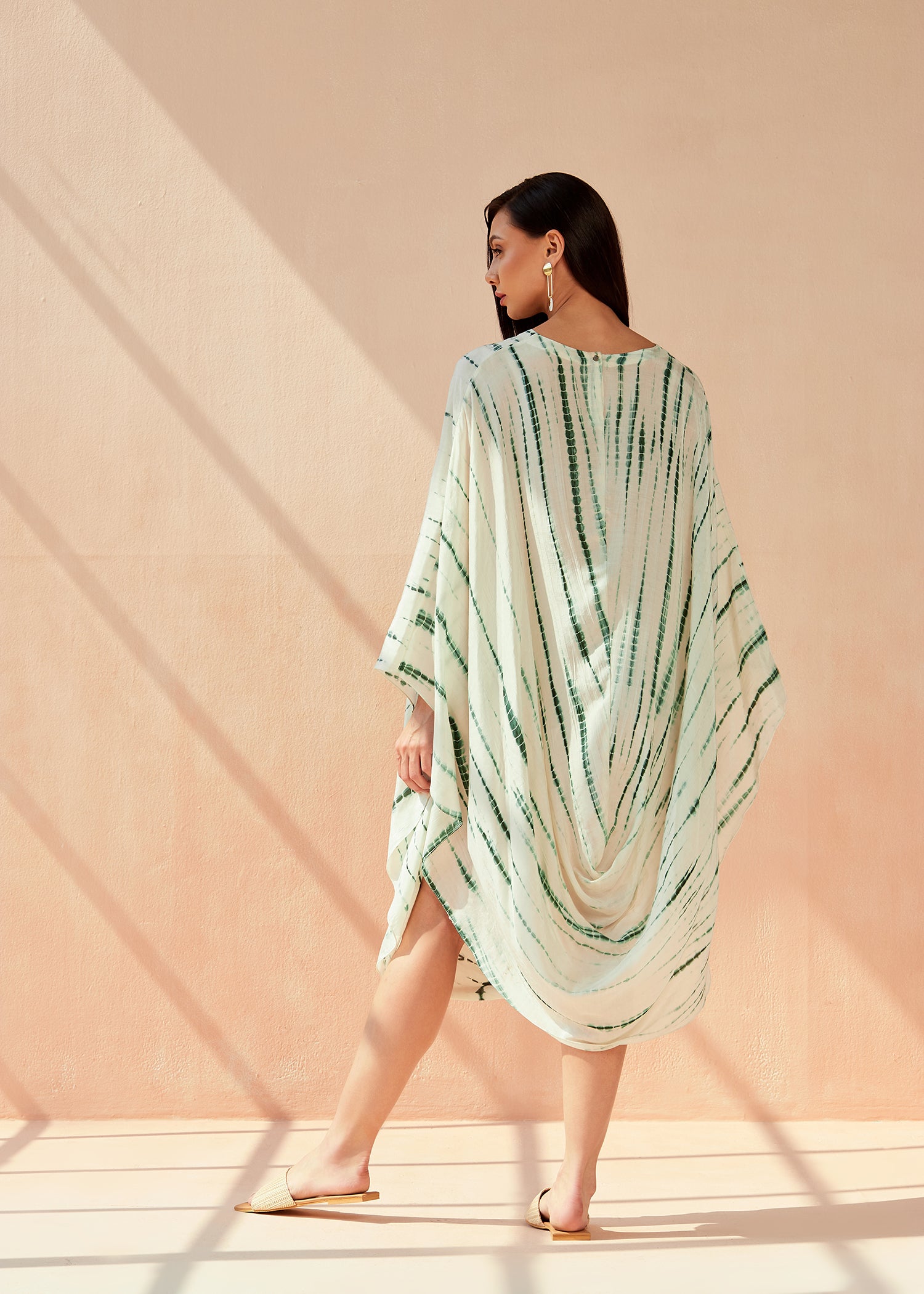 Draped Tie-Dye Tunic