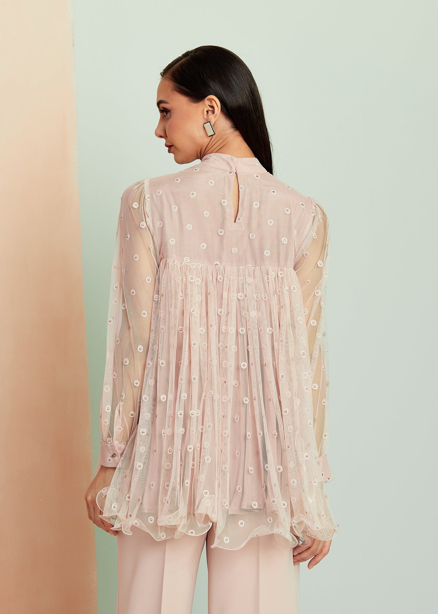 Dot-Net Dusty Pink Top