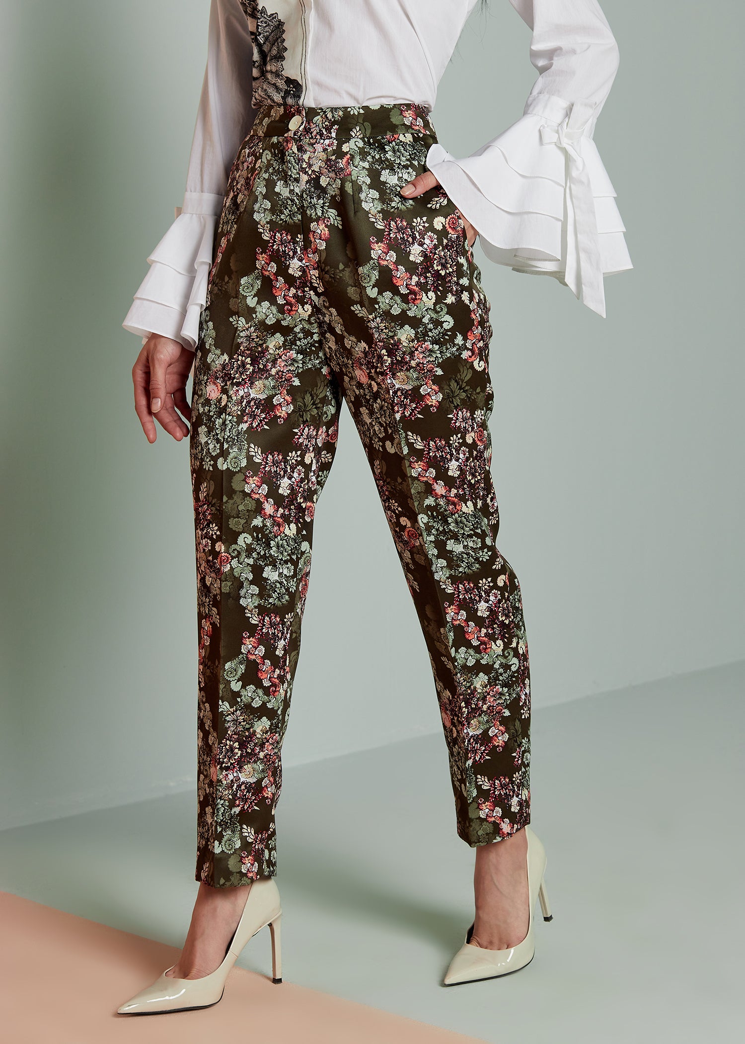 Printed Floral Pants 