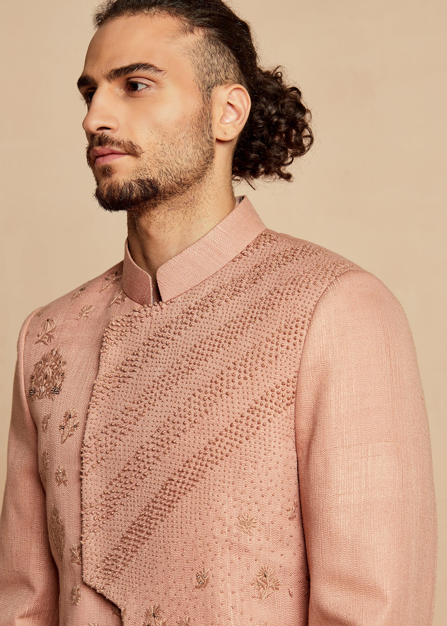 LINEAGE SHERWANI IN DUSTY PINK