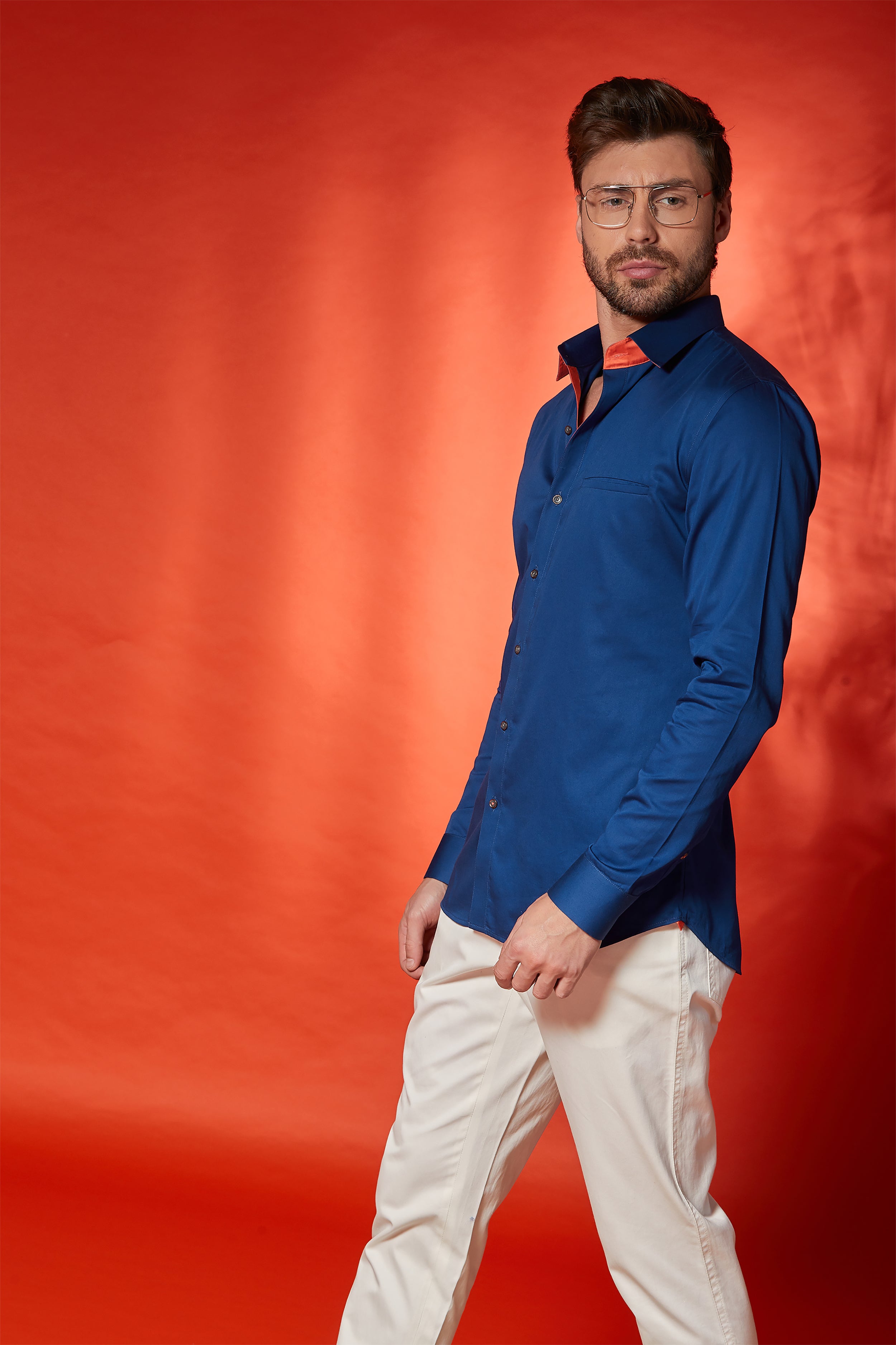 Indigo Blue Shirt