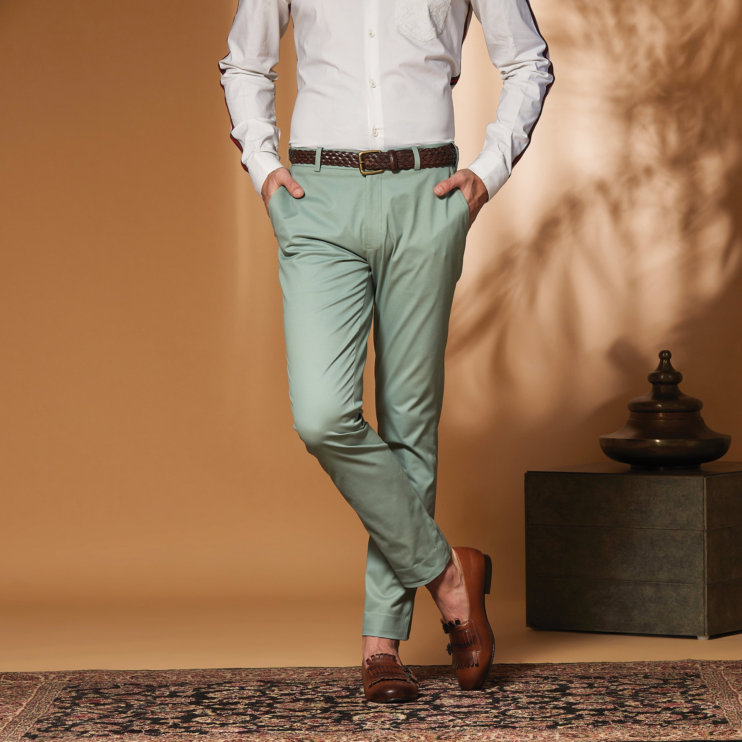 Paris Green Stretch Trouser